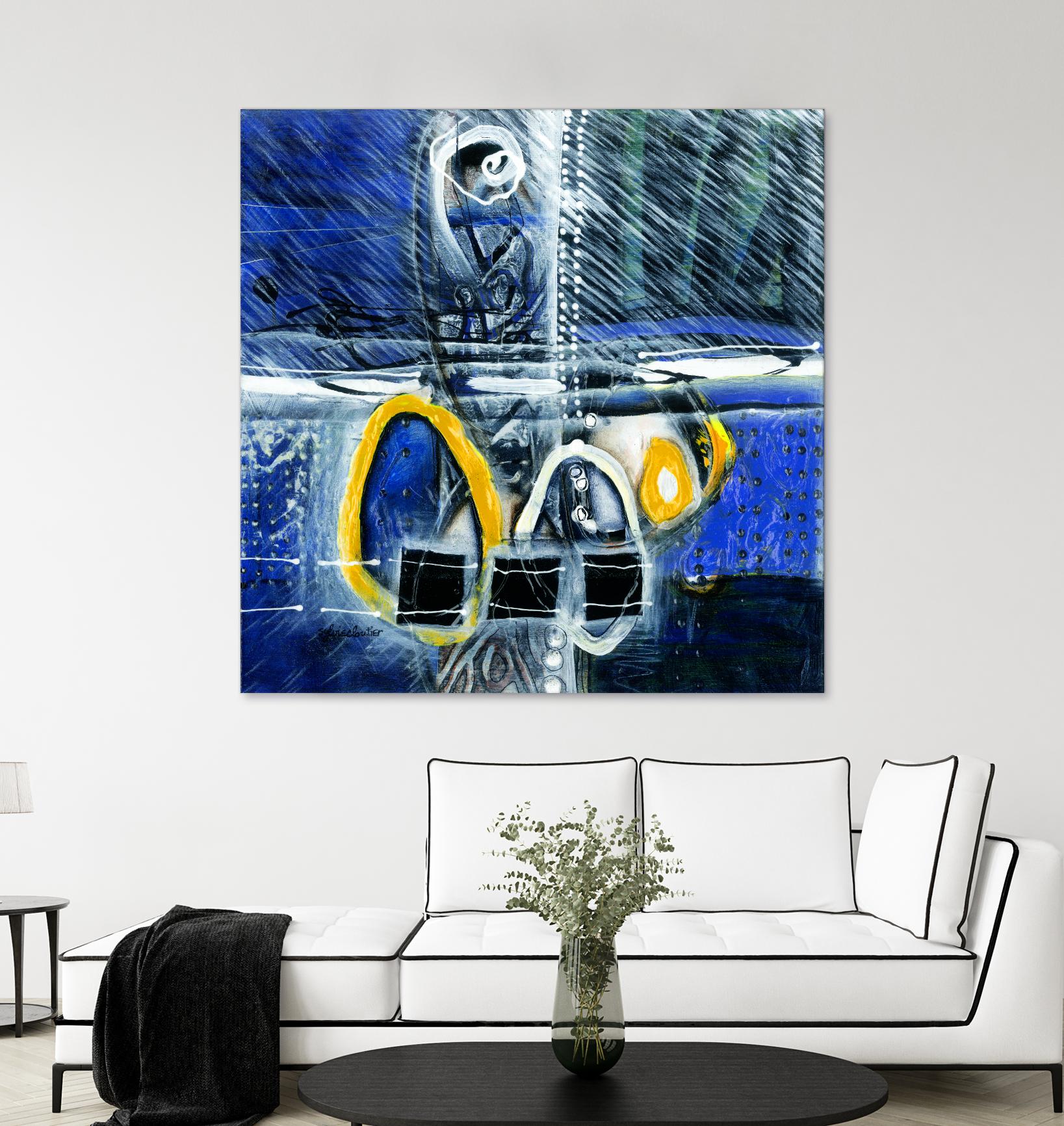 À déglacer by Sylvie Cloutier on GIANT ART - yellow abstract