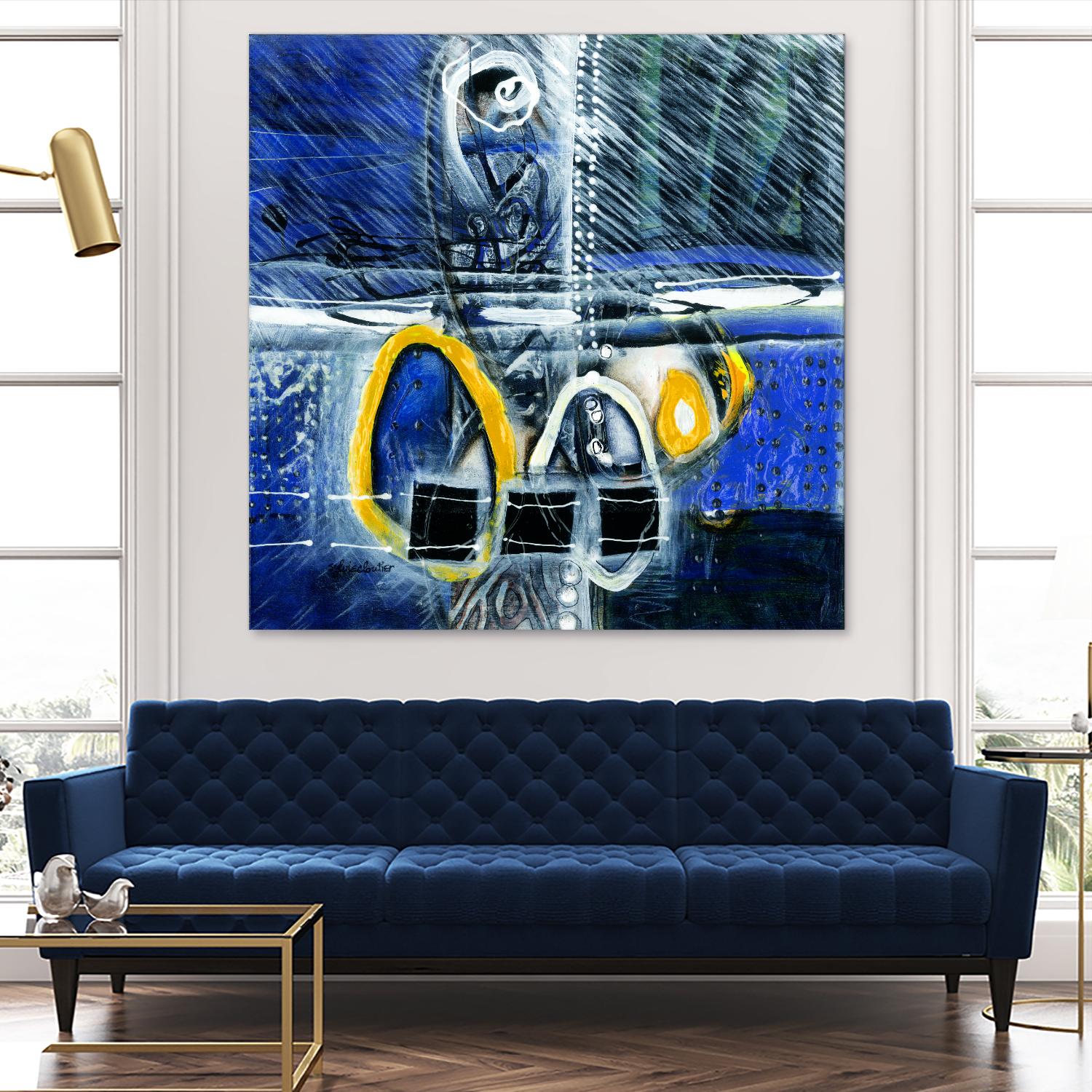 À déglacer by Sylvie Cloutier on GIANT ART - yellow abstract