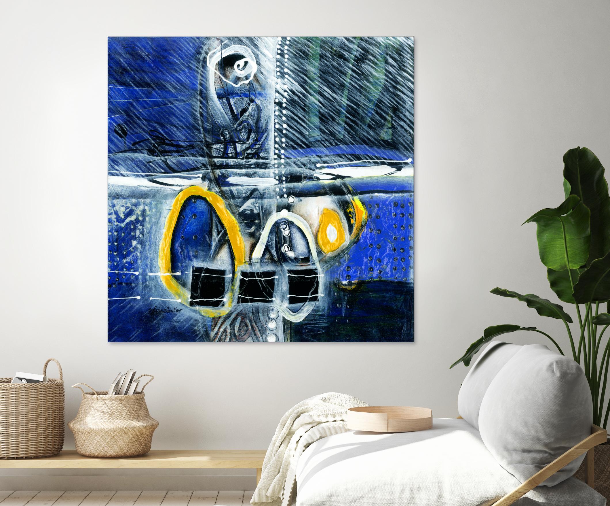 À déglacer by Sylvie Cloutier on GIANT ART - yellow abstract