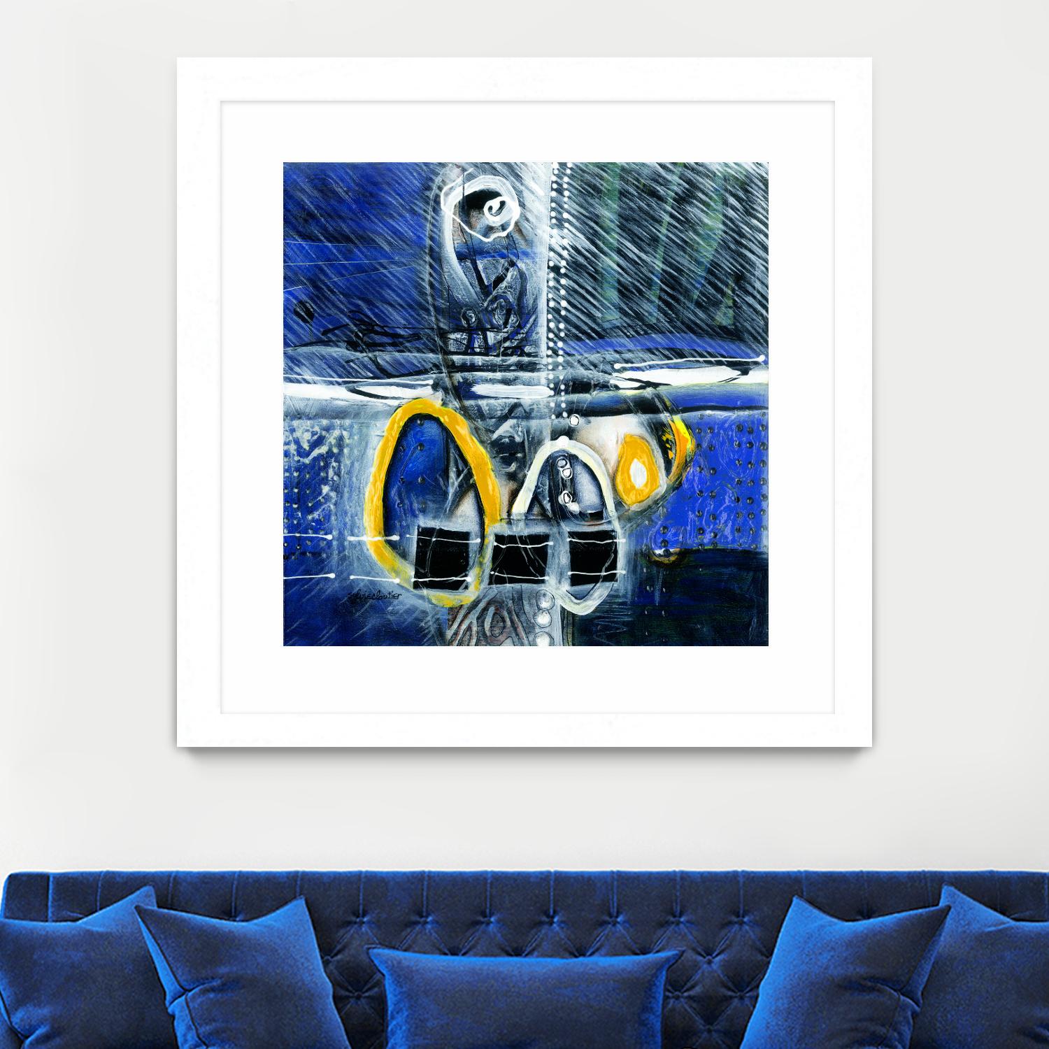 À déglacer by Sylvie Cloutier on GIANT ART - yellow abstract