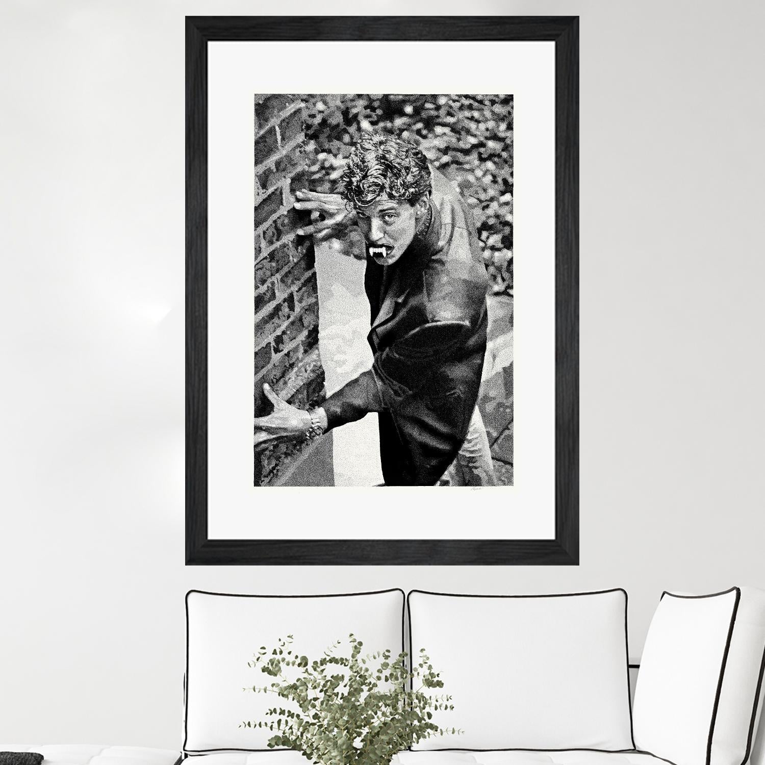 Halloween by Gill Alexander on GIANT ART - white black & white vampire