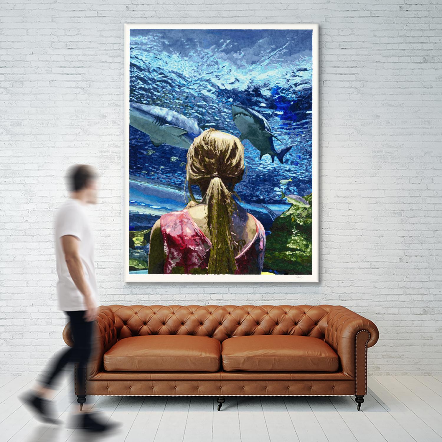 Discovery of Water by Gill Alexander on GIANT ART - pink men and women