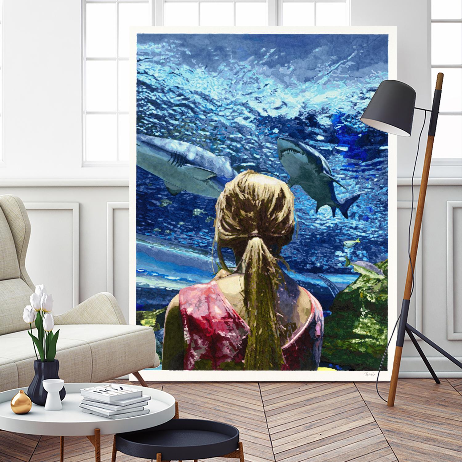 Discovery of Water by Gill Alexander on GIANT ART - pink men and women