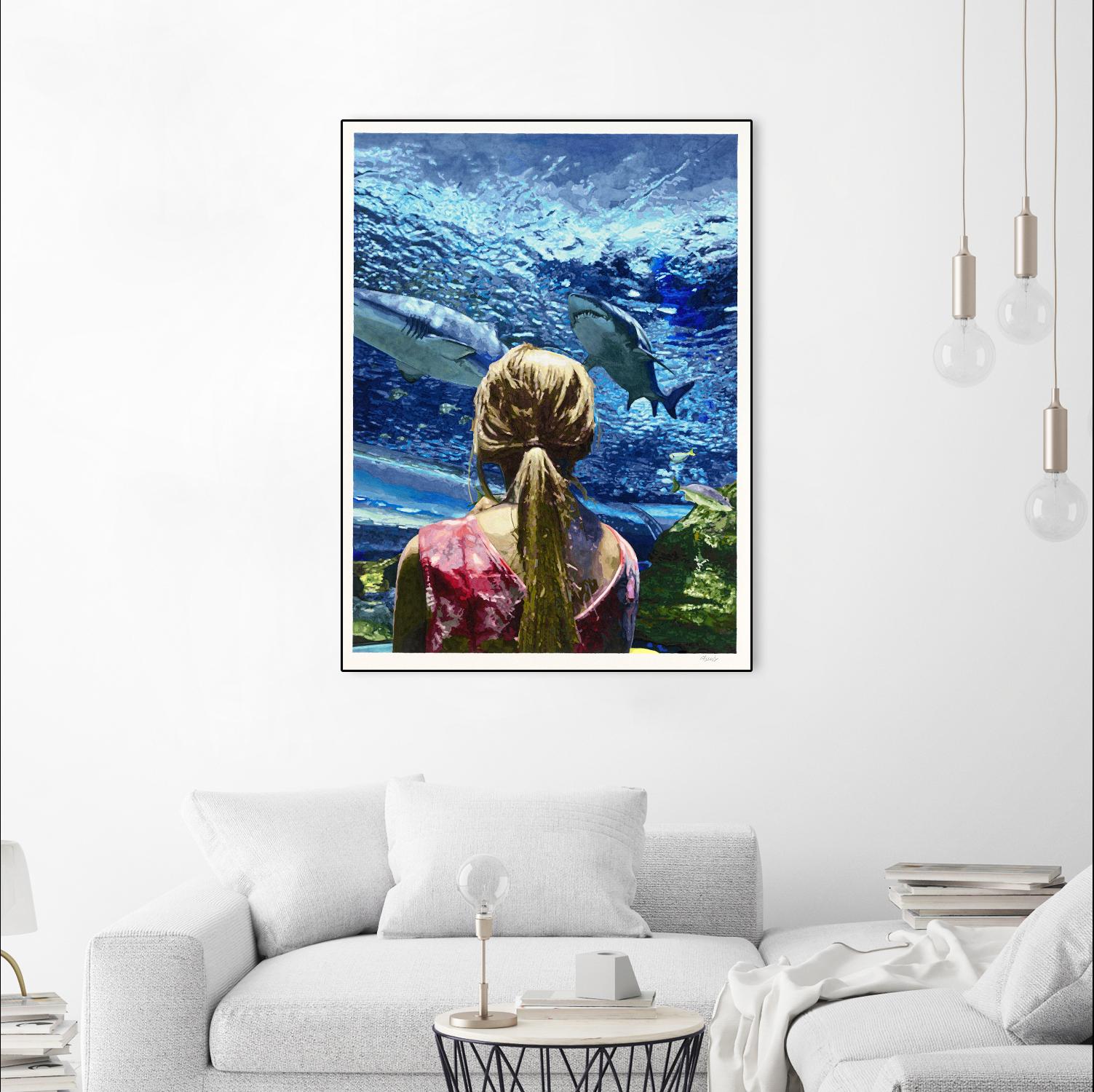 Discovery of Water by Gill Alexander on GIANT ART - pink men and women