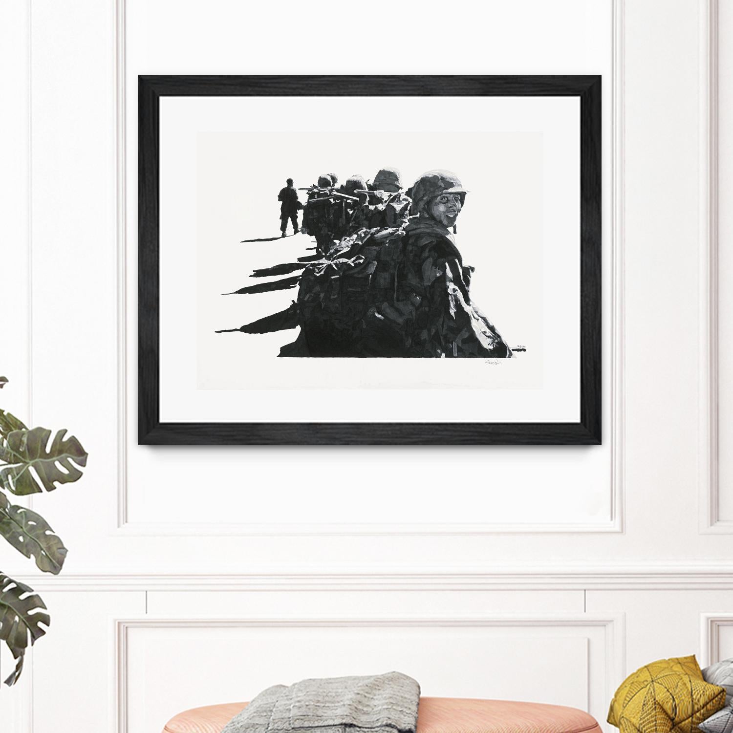 Last look by Gill Alexander on GIANT ART - white black & white