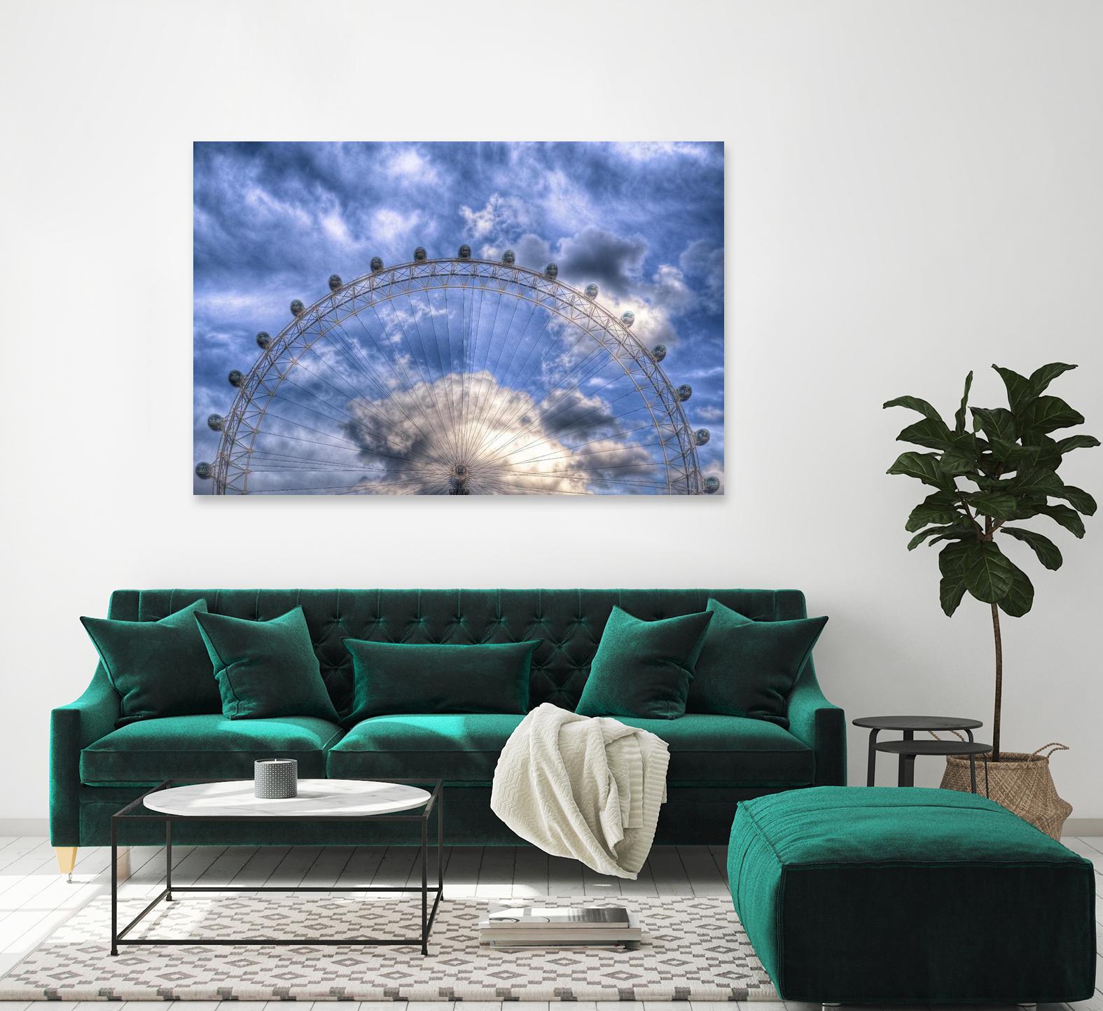 Top half of the London Eye by Nick Jackson on GIANT ART - white photo art