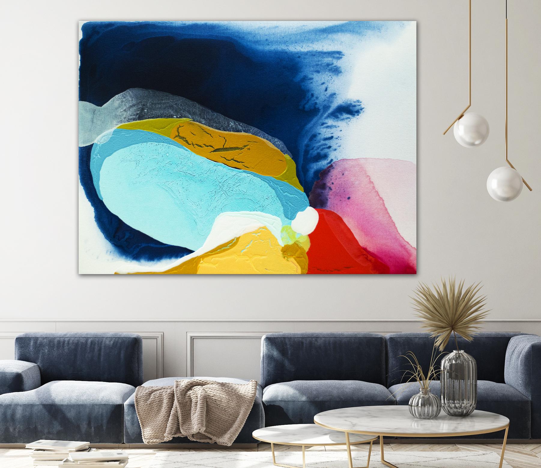 Maya IV by Claire Desjardins on GIANT ART - red abstract transparence