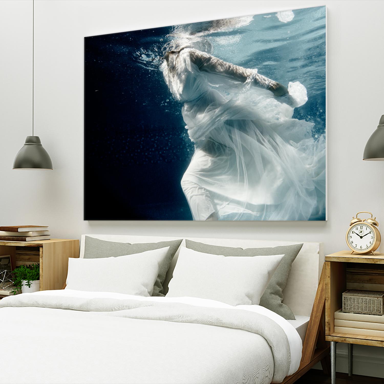 Approach by Peter Morneau on GIANT ART - white figurative ballerina