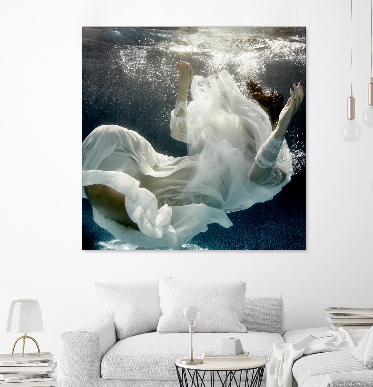 Float 3 by Peter Morneau on GIANT ART - blue figurative artistes du québec