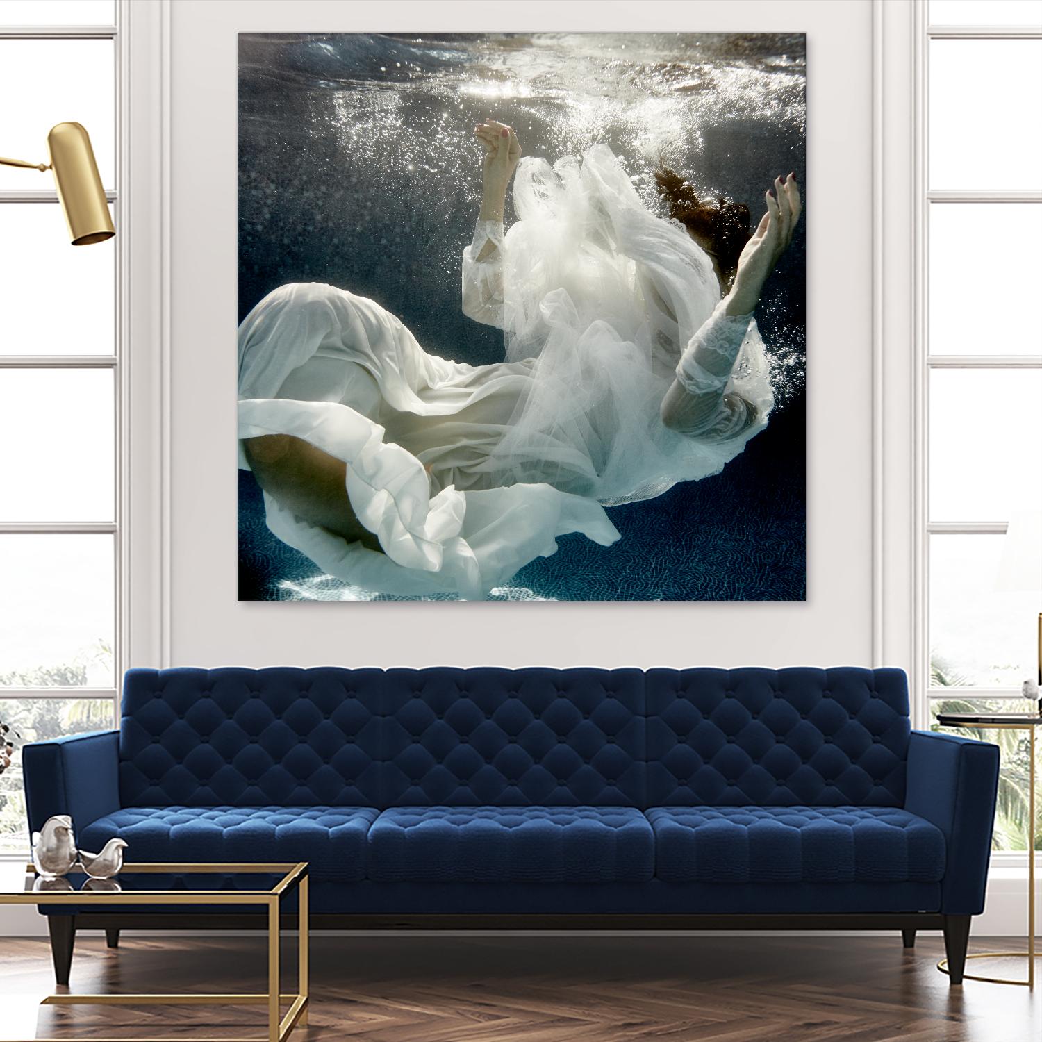 Float 3 by Peter Morneau on GIANT ART - blue figurative artistes du québec