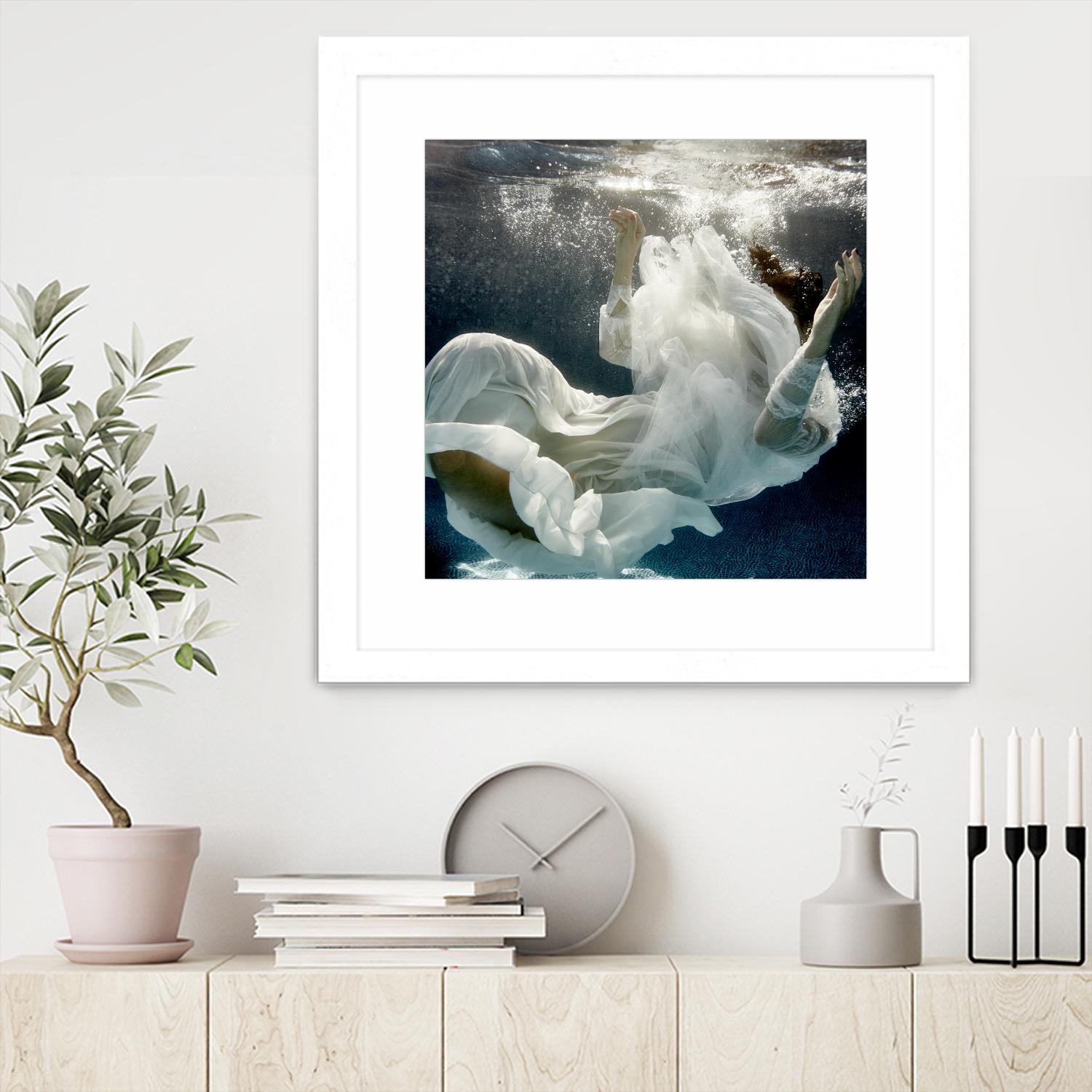 Float 3 by Peter Morneau on GIANT ART - blue figurative artistes du québec