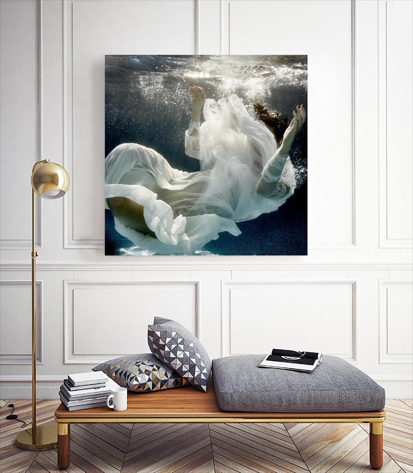 Float 3 by Peter Morneau on GIANT ART - blue figurative artistes du québec