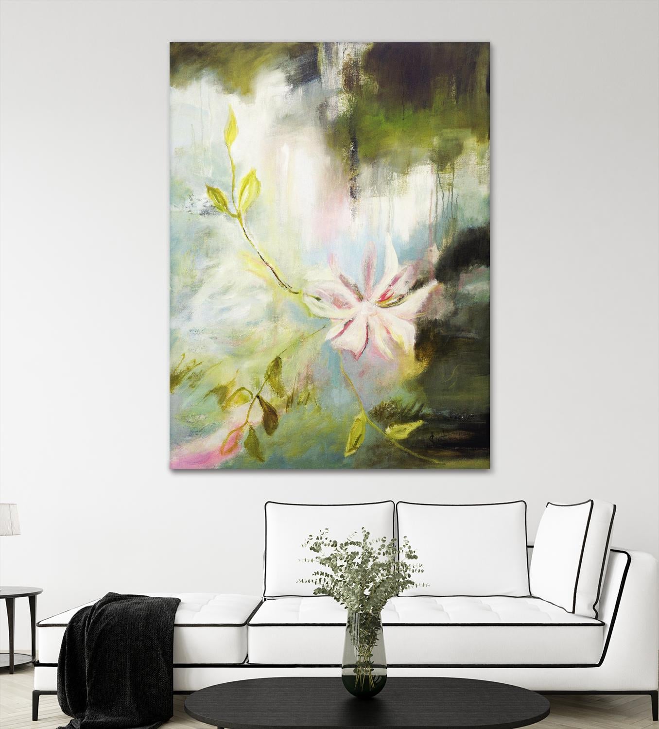 Fleur de poète by Kathleen Cloutier on GIANT ART - pink floral bord de l'eau