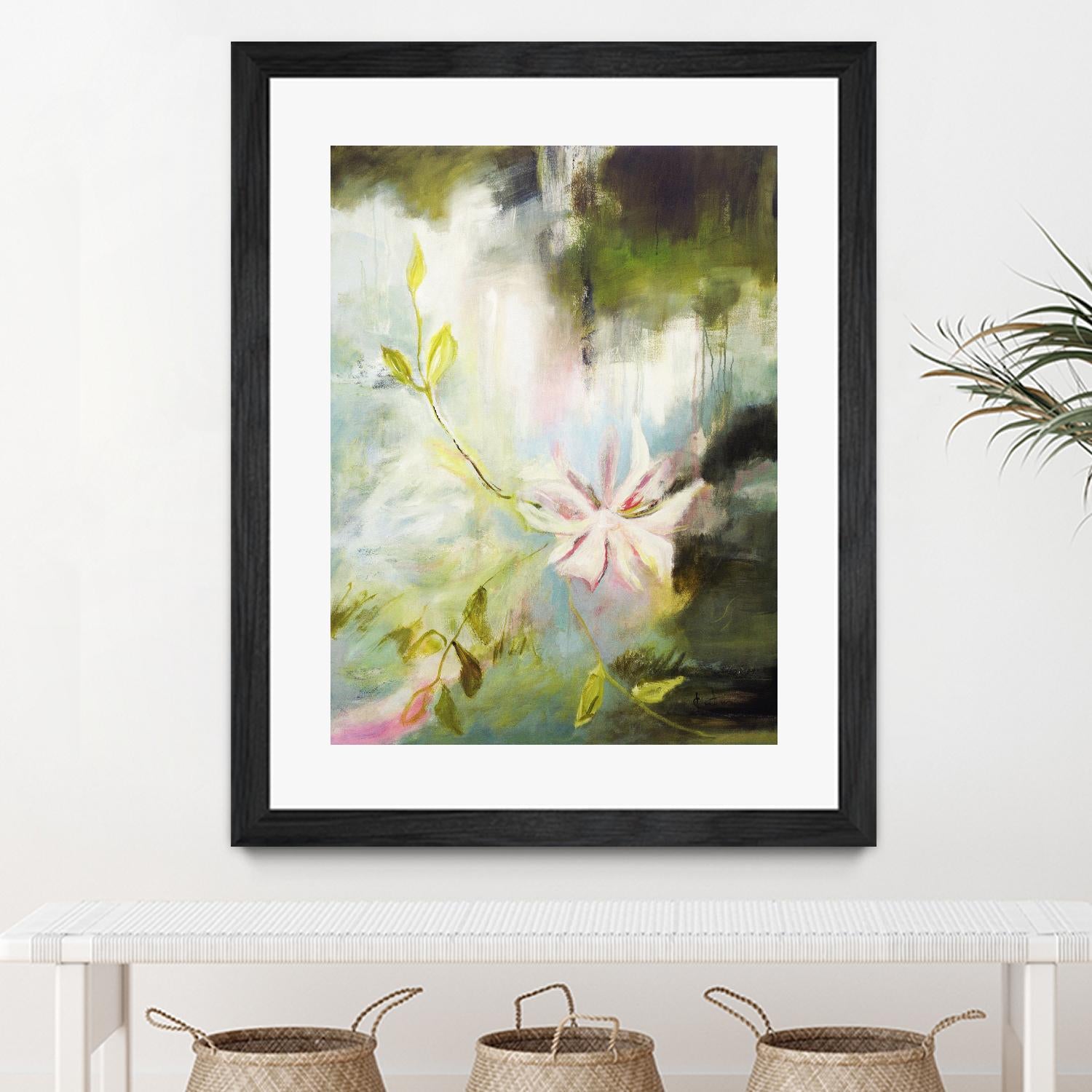 Fleur de poète by Kathleen Cloutier on GIANT ART - pink flowers bord de l'eau