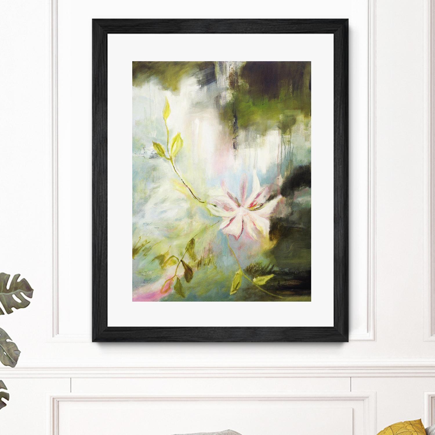 Fleur de poète by Kathleen Cloutier on GIANT ART - pink flowers bord de l'eau