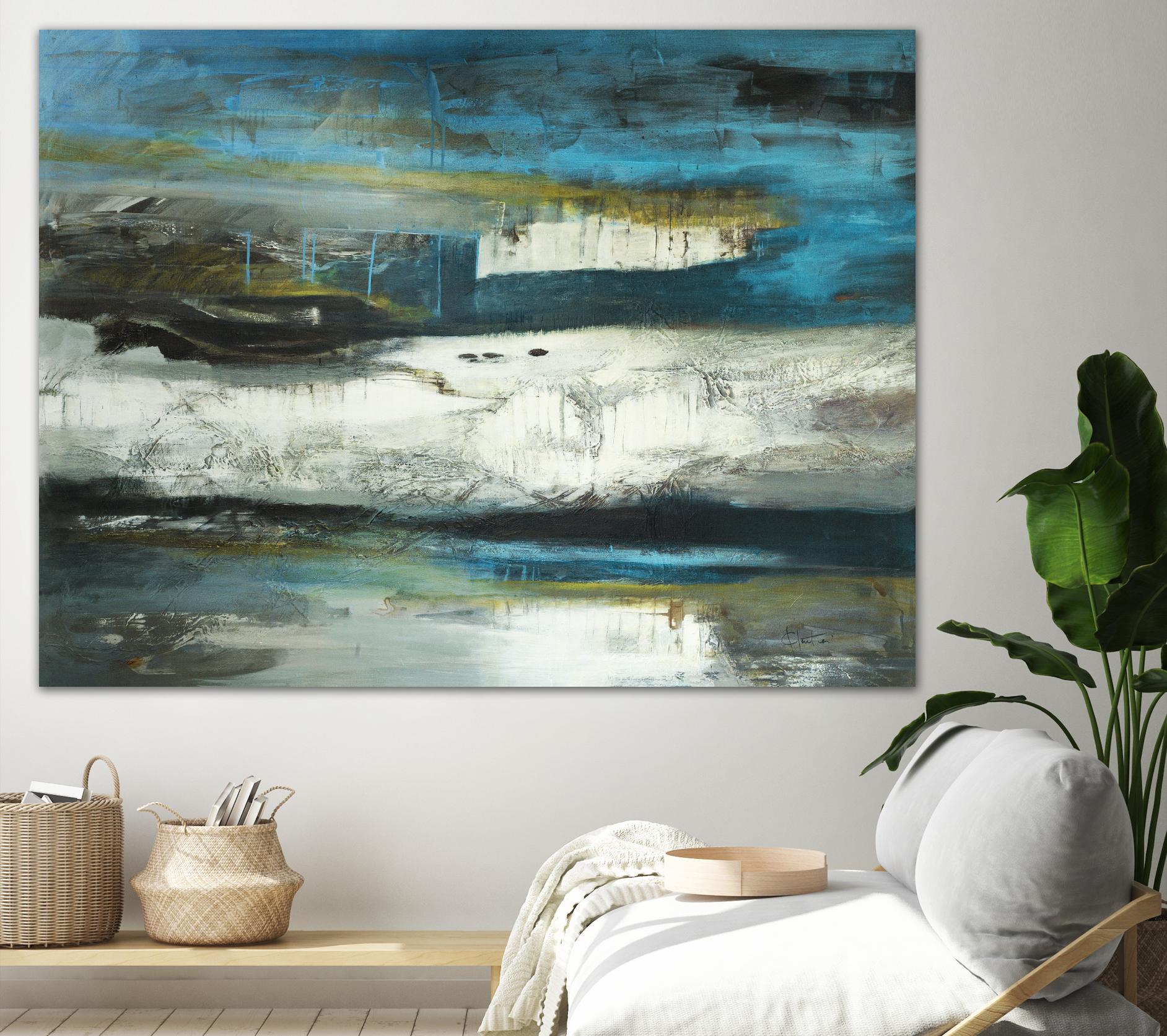 2018-02-12 by Kathleen Cloutier on GIANT ART - white abstract