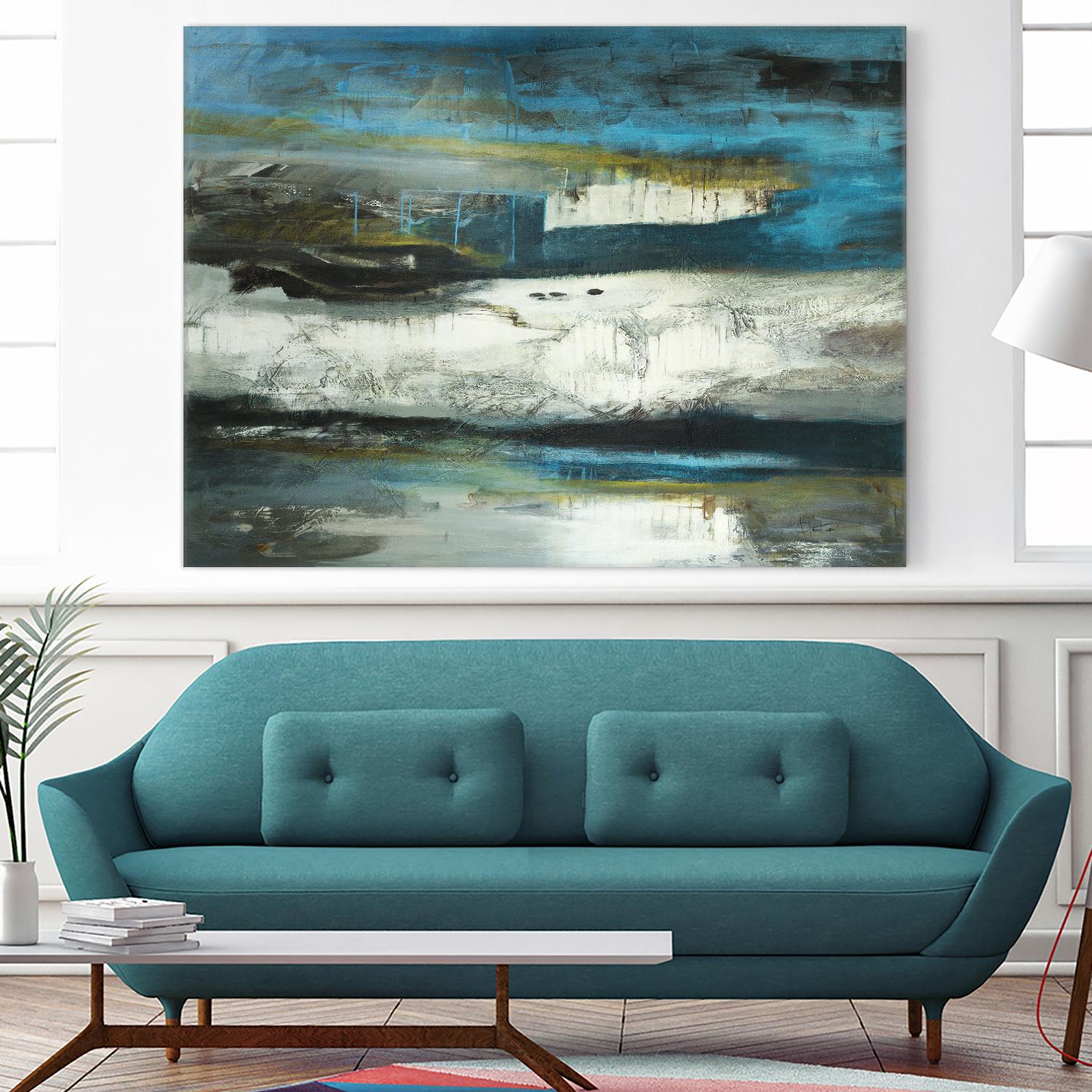 2018-02-12 by Kathleen Cloutier on GIANT ART - white abstract