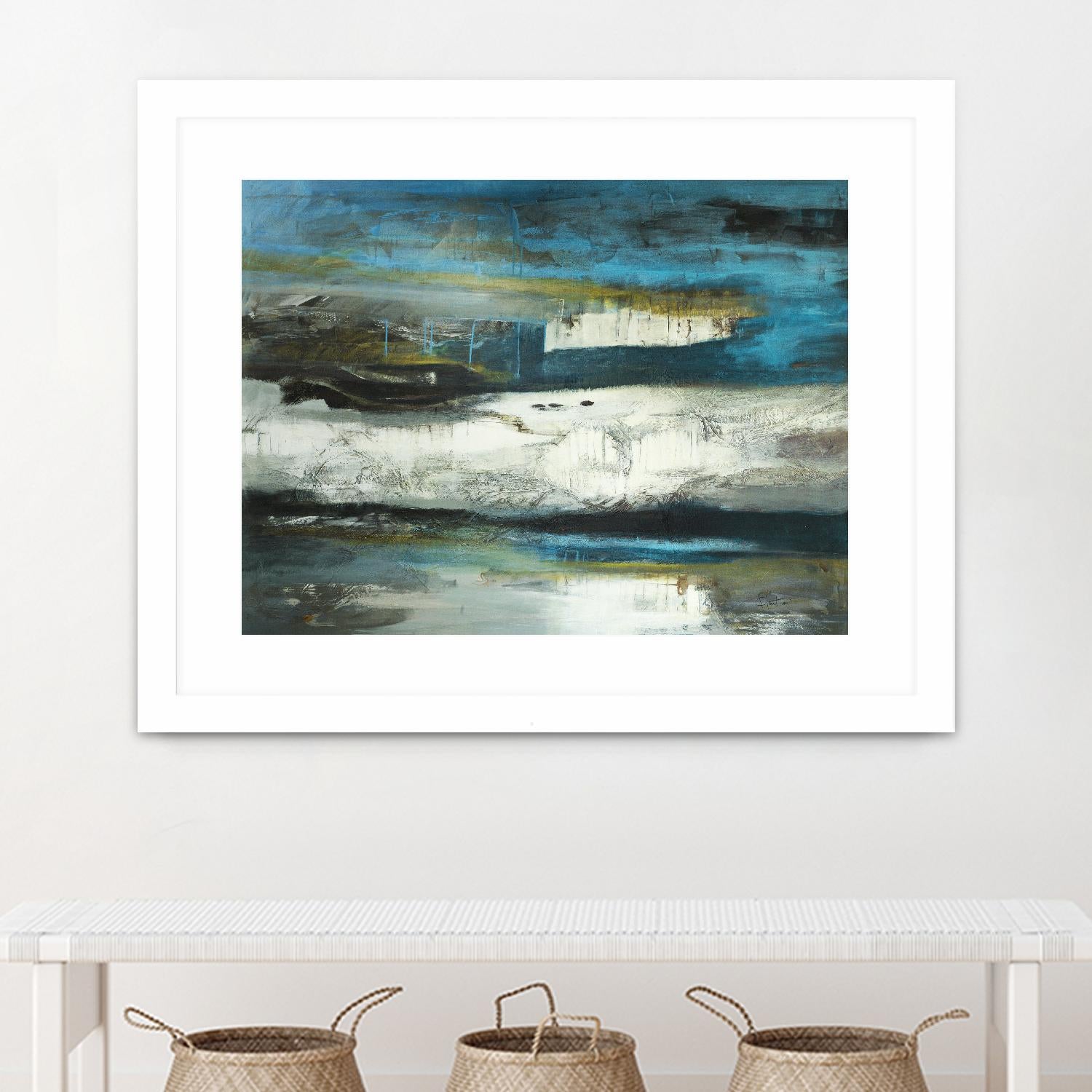 2018-02-12 by Kathleen Cloutier on GIANT ART - green abstract artiste québécois