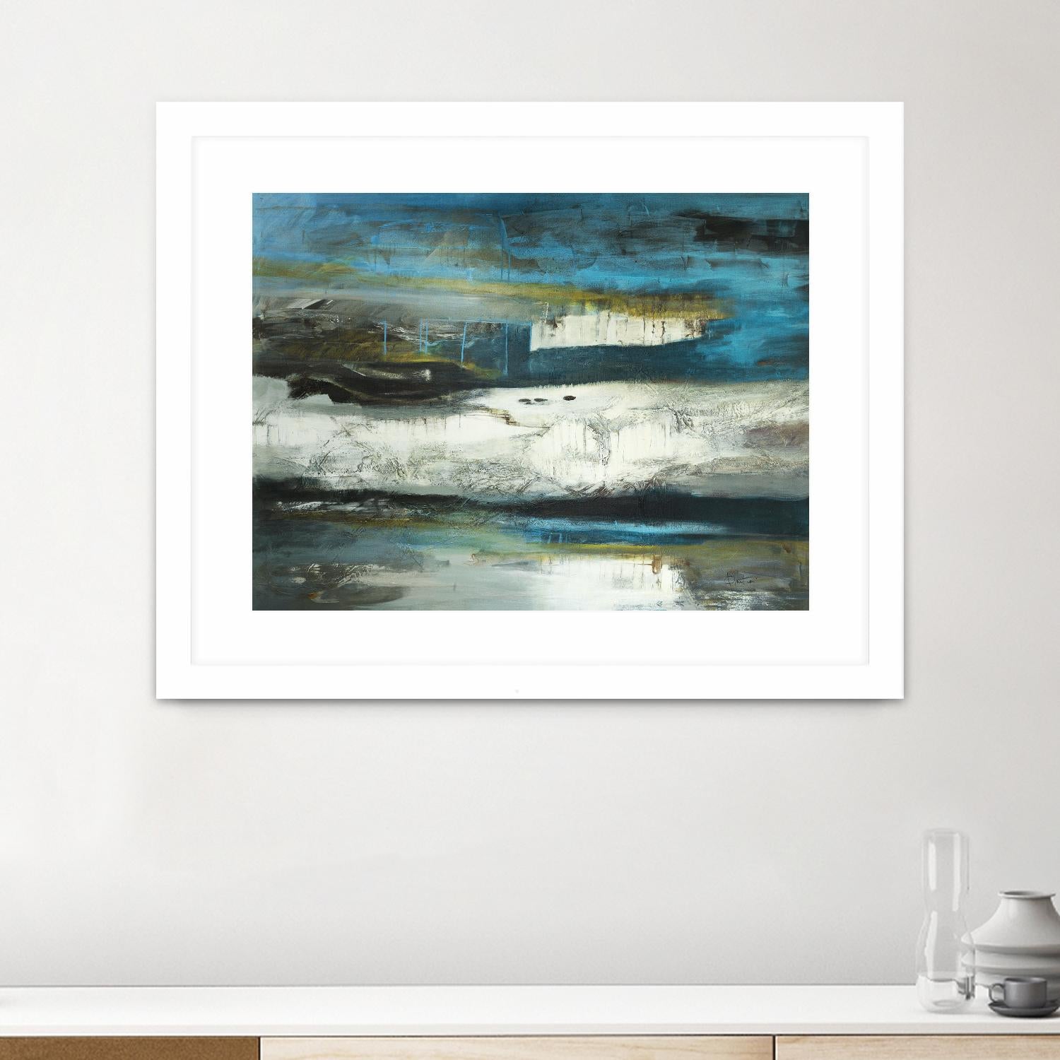 2018-02-12 by Kathleen Cloutier on GIANT ART - green abstract artiste québécois