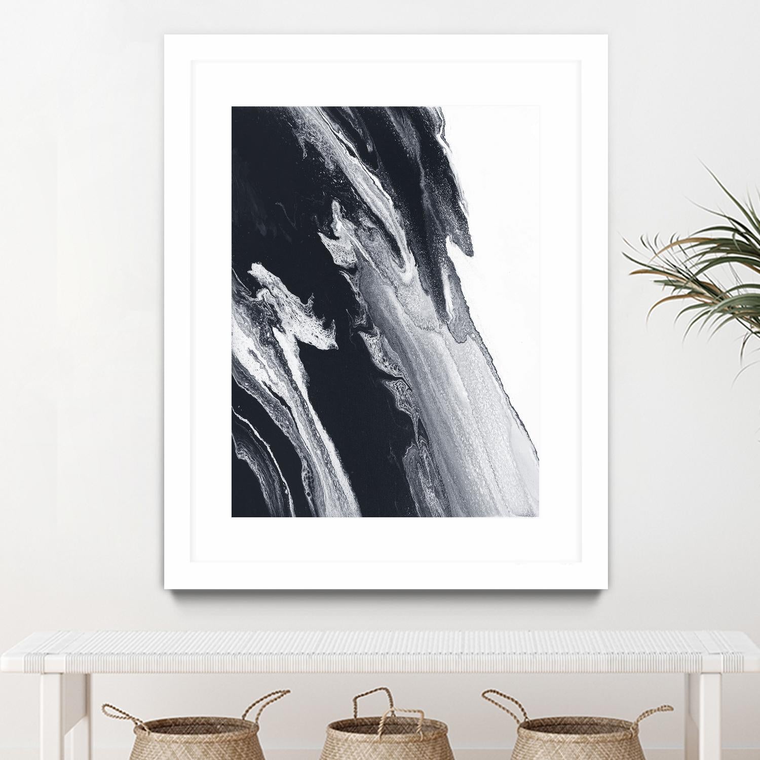 Azure Gold by Alyson Mccrink on GIANT ART - black black & white transparence