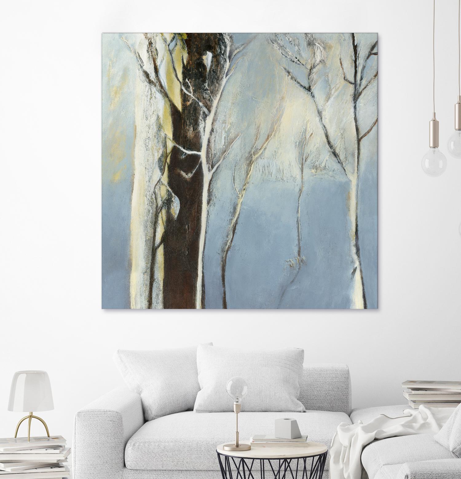 Contemporary Forest 2 by Kathleen Cloutier on GIANT ART - blue botanical arbres