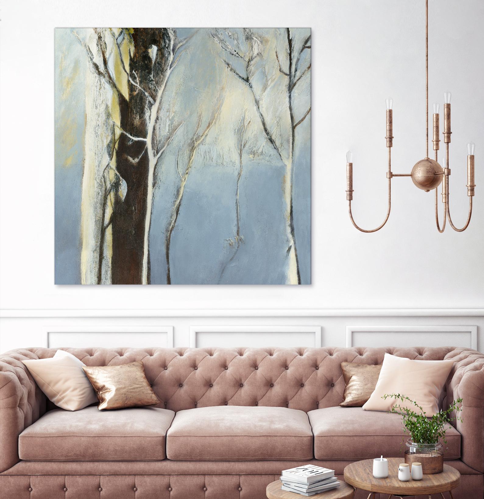 Contemporary Forest 2 by Kathleen Cloutier on GIANT ART - blue botanical arbres