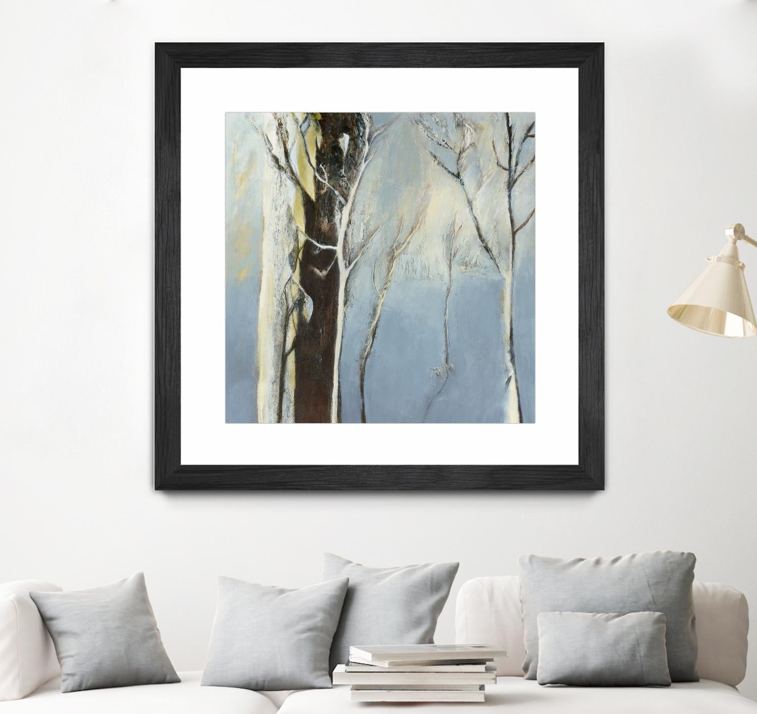 Contemporary Forest 2 by Kathleen Cloutier on GIANT ART - blue botanical arbres