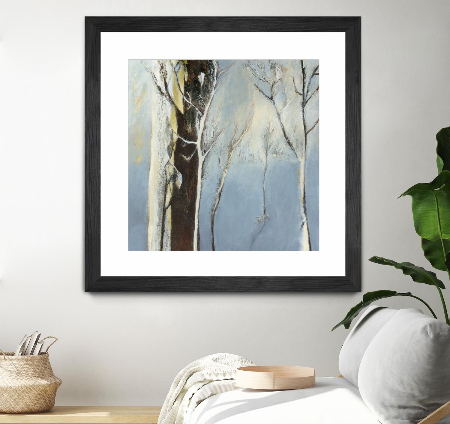 Contemporary Forest 2 by Kathleen Cloutier on GIANT ART - blue botanical arbres