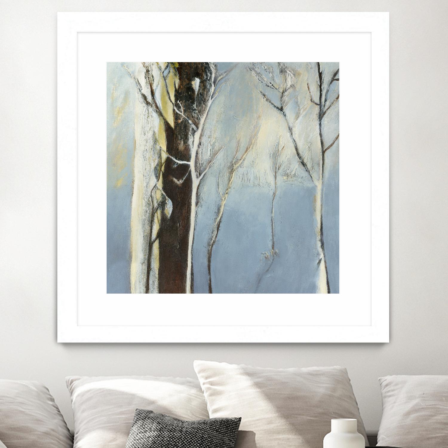 Contemporary Forest 2 by Kathleen Cloutier on GIANT ART - blue botanical arbres