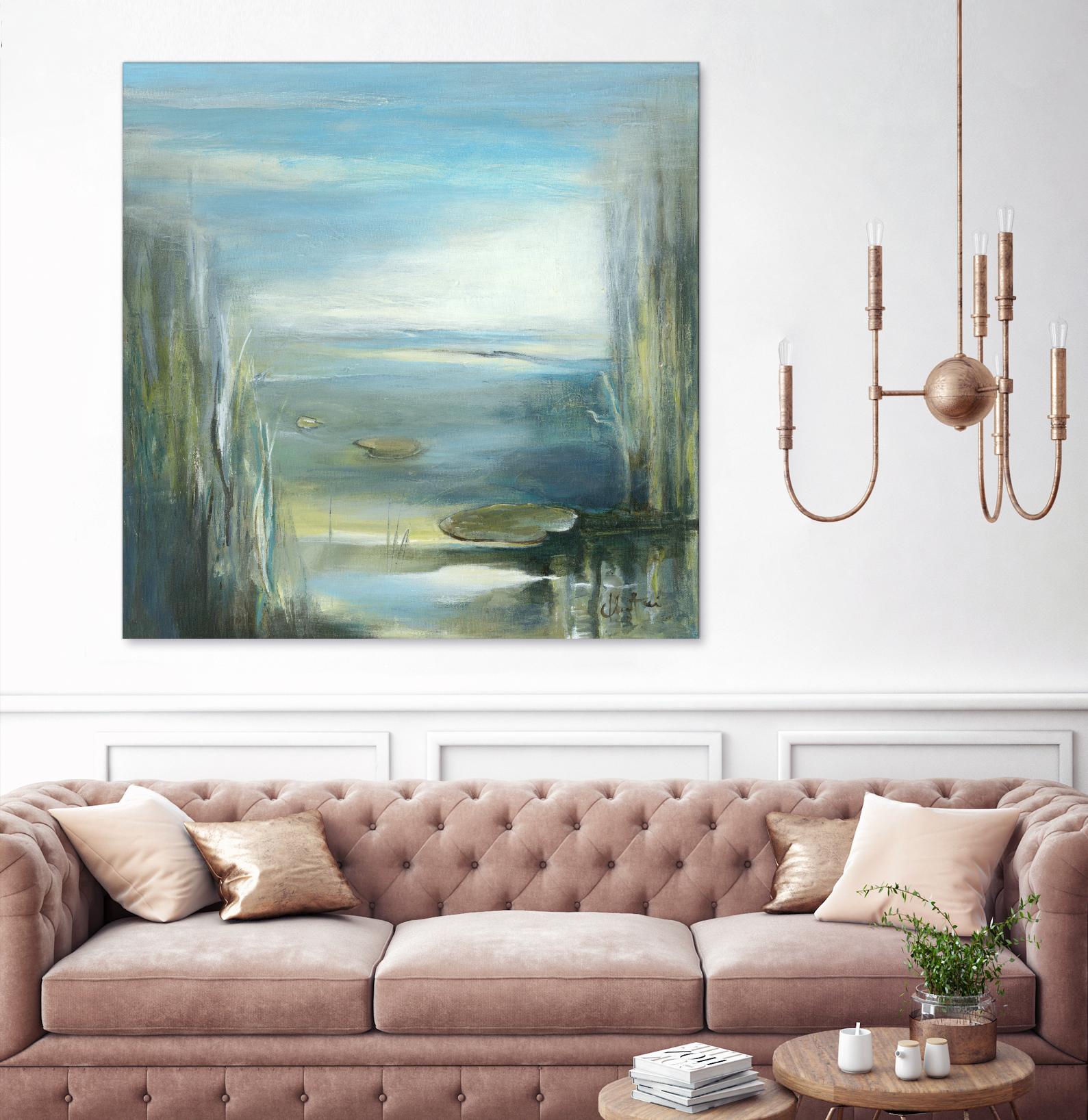 Marecage 2 by Kathleen Cloutier on GIANT ART - green botanical marécage