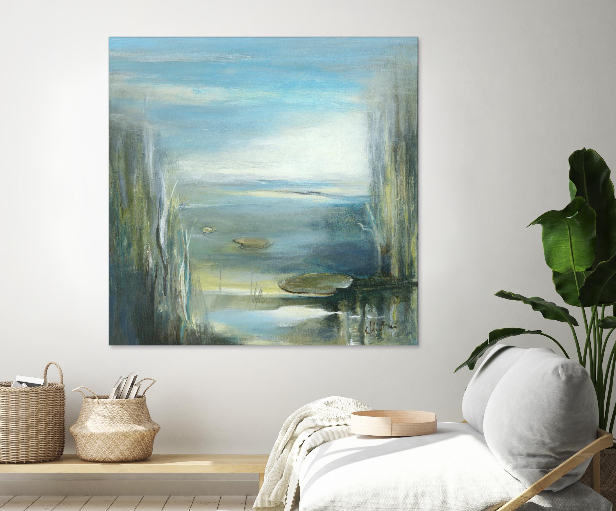 Marecage 2 by Kathleen Cloutier on GIANT ART - green botanical marécage