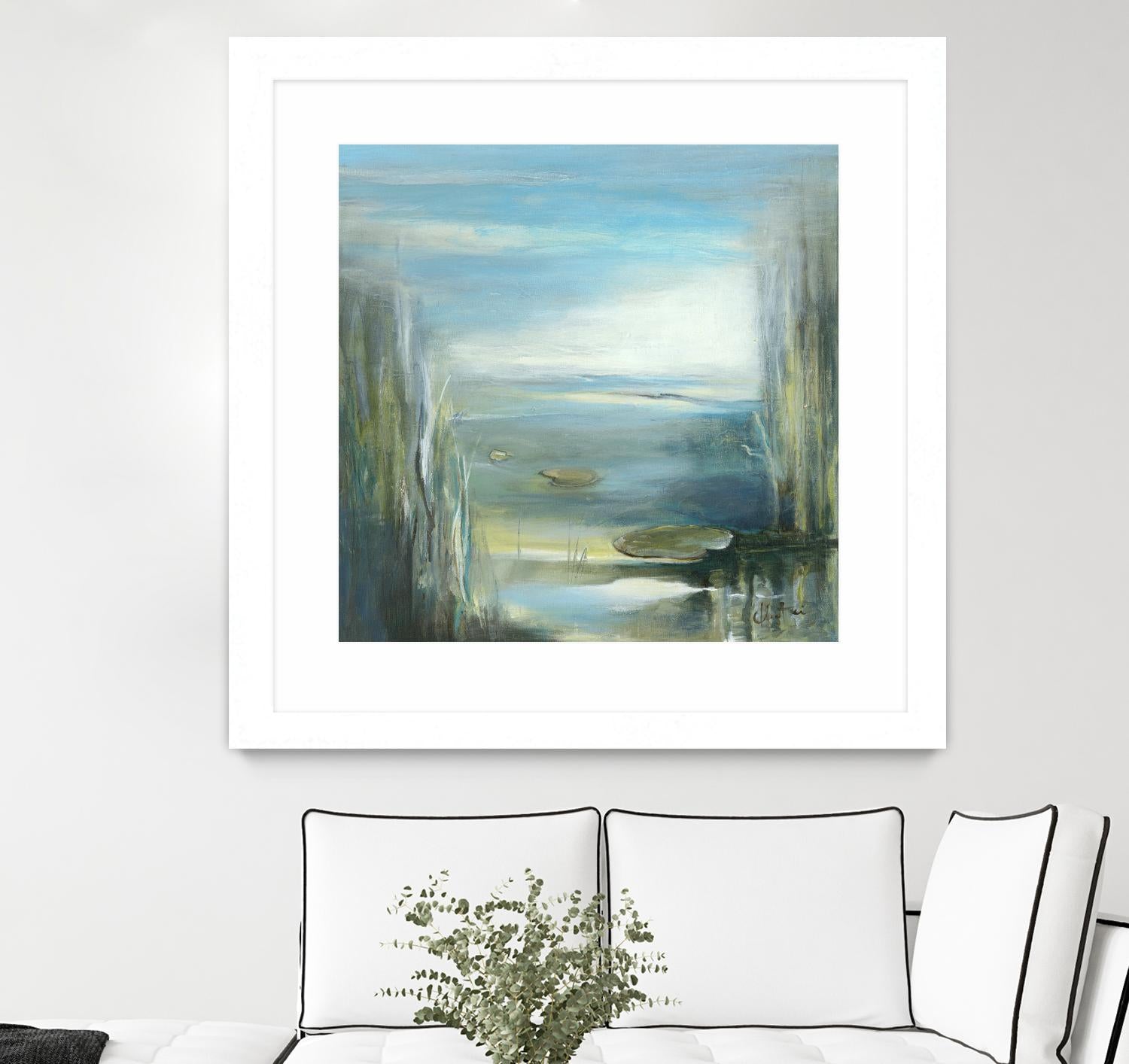 Marecage 2 by Kathleen Cloutier on GIANT ART - green botanical marécage