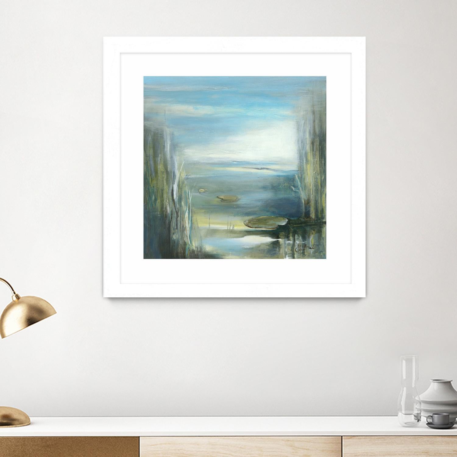 Marecage 2 by Kathleen Cloutier on GIANT ART - green botanical marécage