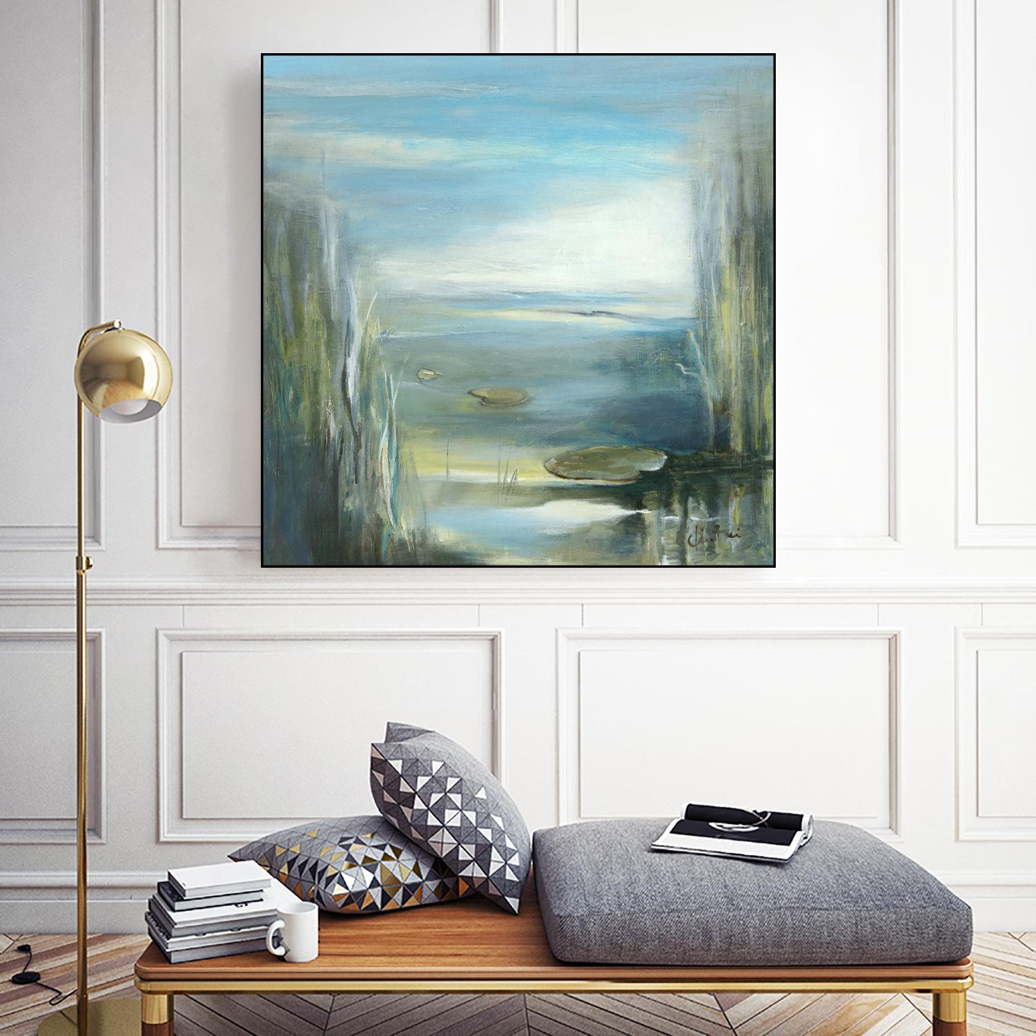 Marecage 2 by Kathleen Cloutier on GIANT ART - green botanical marécage