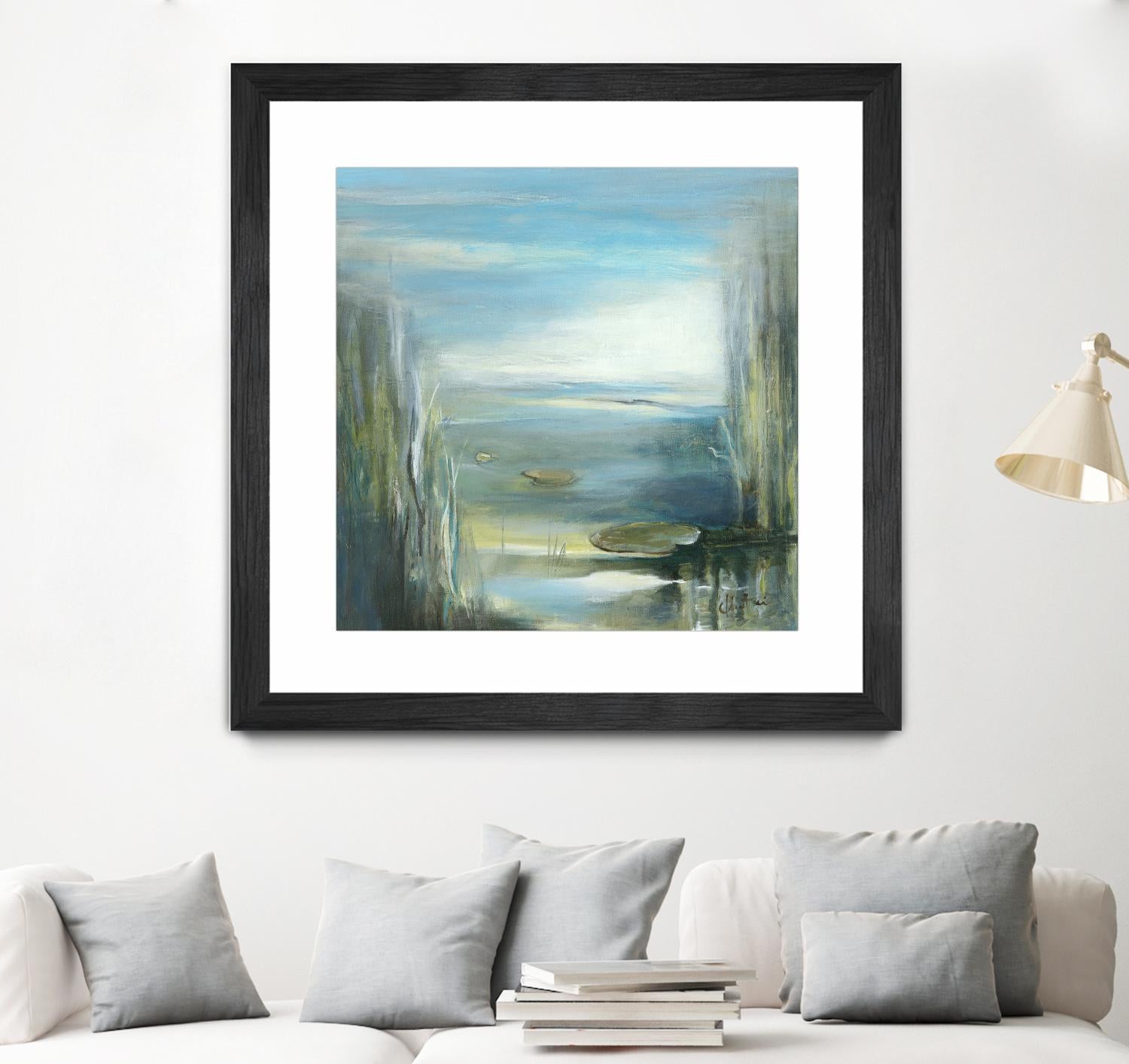 Marecage 2 by Kathleen Cloutier on GIANT ART - green botanical marécage