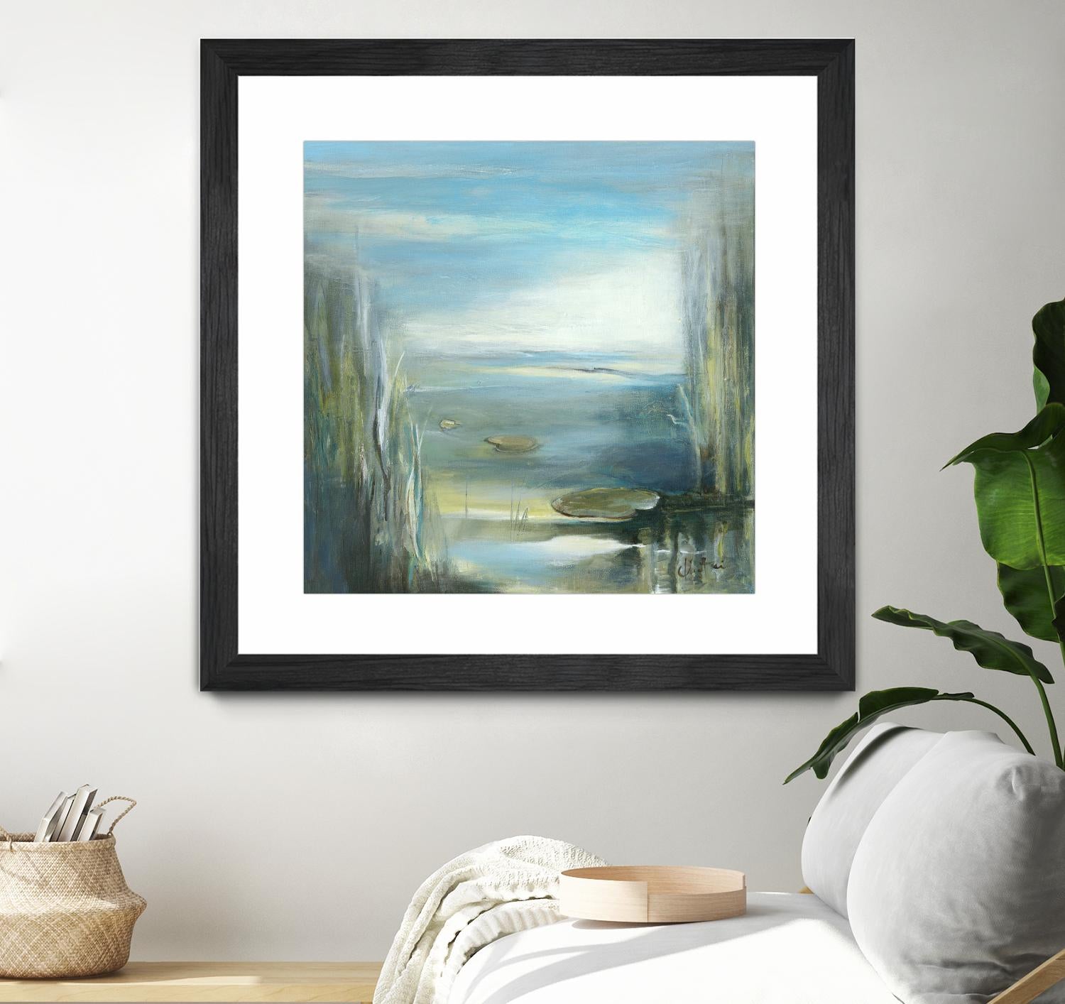 Marecage 2 by Kathleen Cloutier on GIANT ART - green botanical marécage