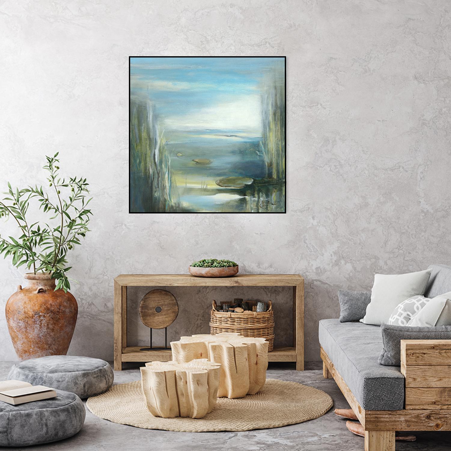 Marecage 2 by Kathleen Cloutier on GIANT ART - green botanical marécage