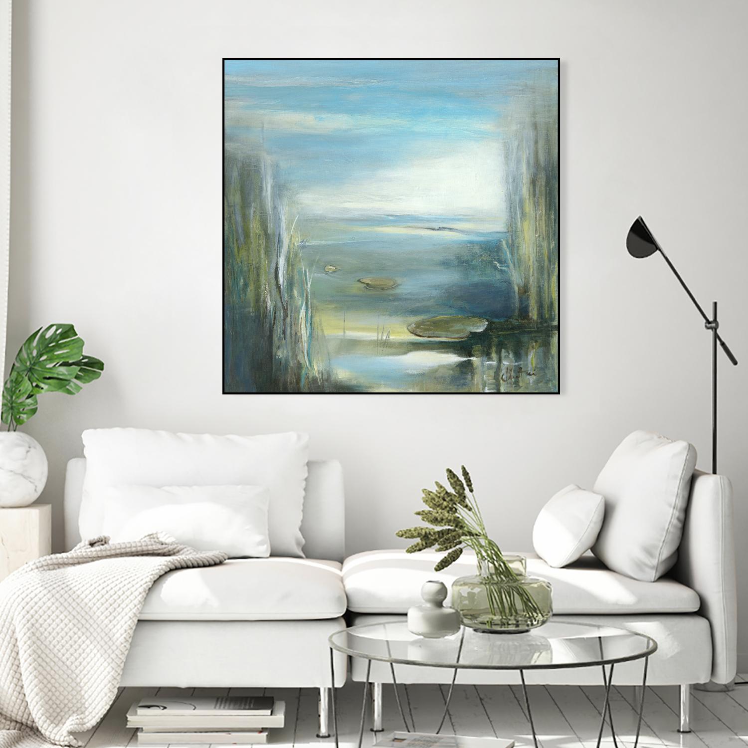 Marecage 2 by Kathleen Cloutier on GIANT ART - green botanical marécage