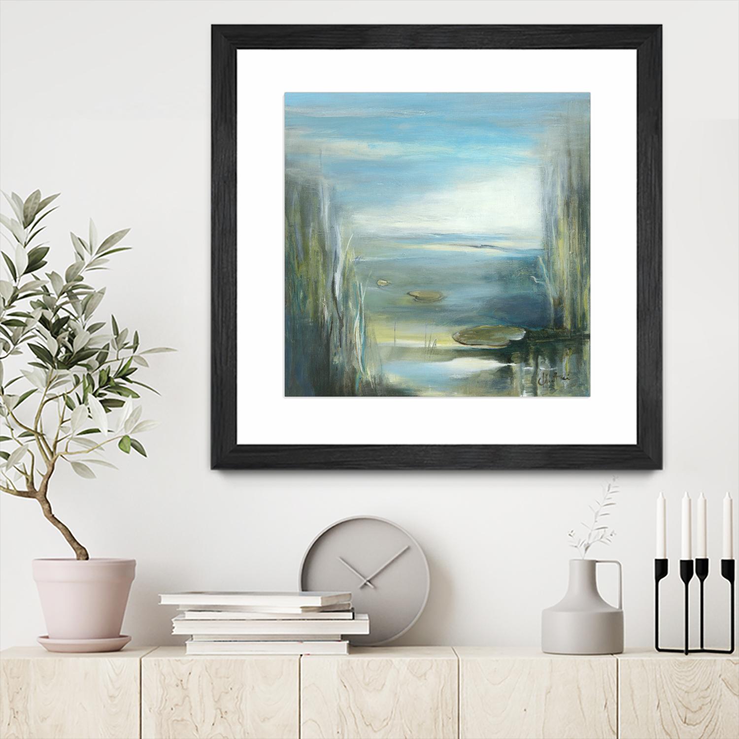 Marecage 2 by Kathleen Cloutier on GIANT ART - green botanical marécage