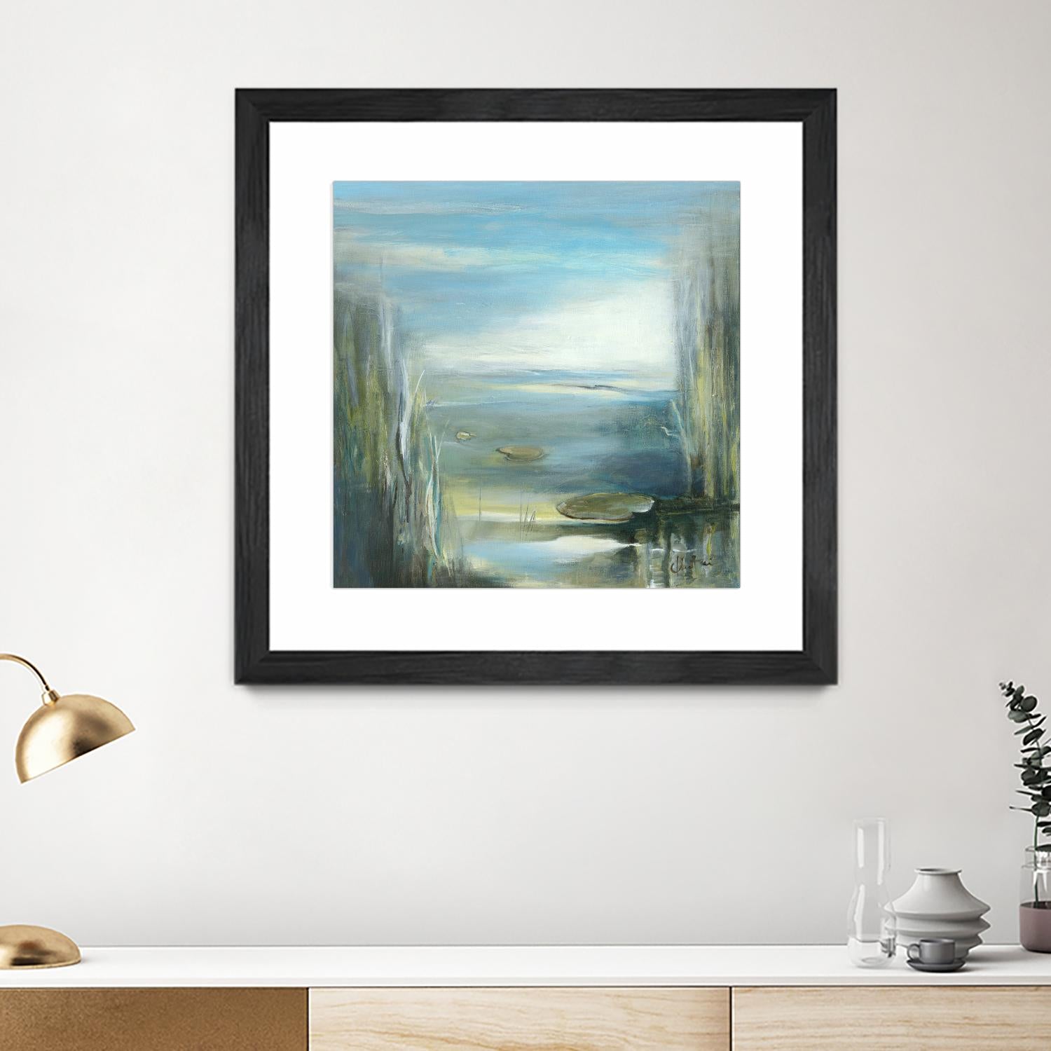 Marecage 2 by Kathleen Cloutier on GIANT ART - green botanical marécage