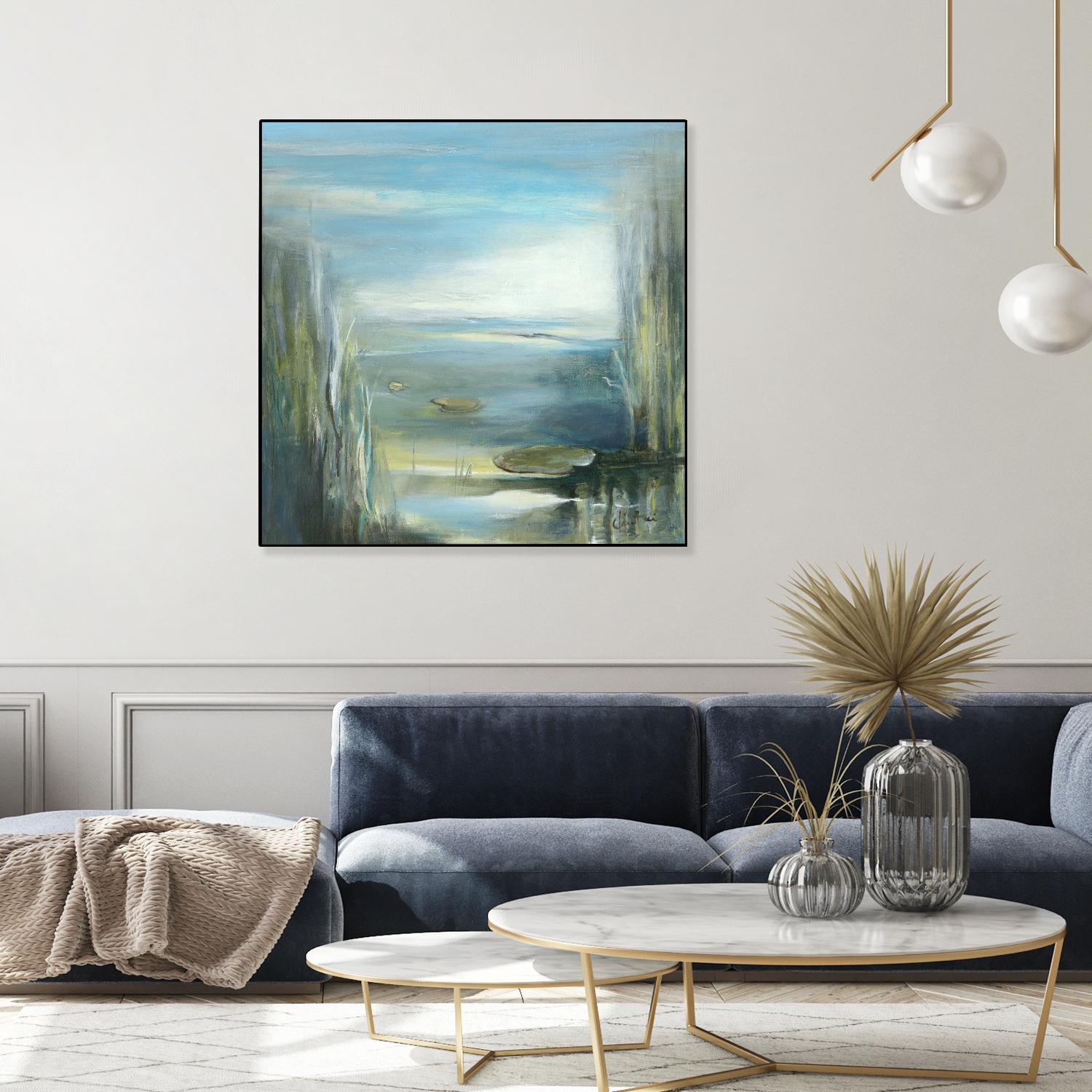 Marecage 2 by Kathleen Cloutier on GIANT ART - green botanical marécage