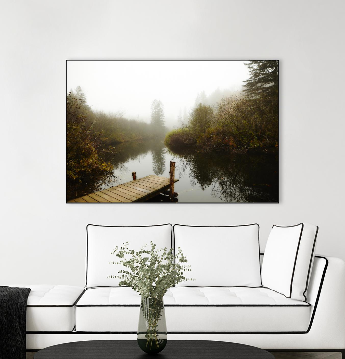 The River by Peter Morneau on GIANT ART - green nature fall