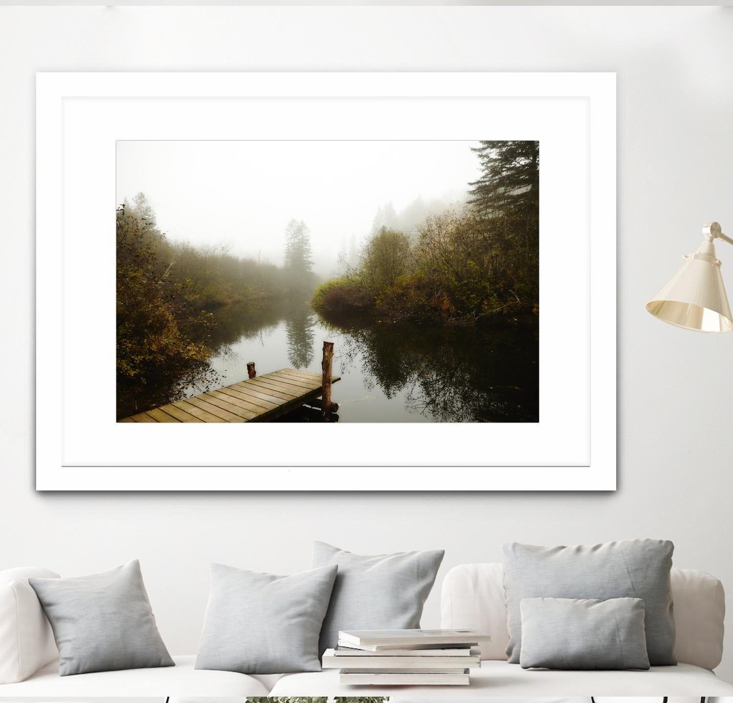 The River by Peter Morneau on GIANT ART - green nature fall