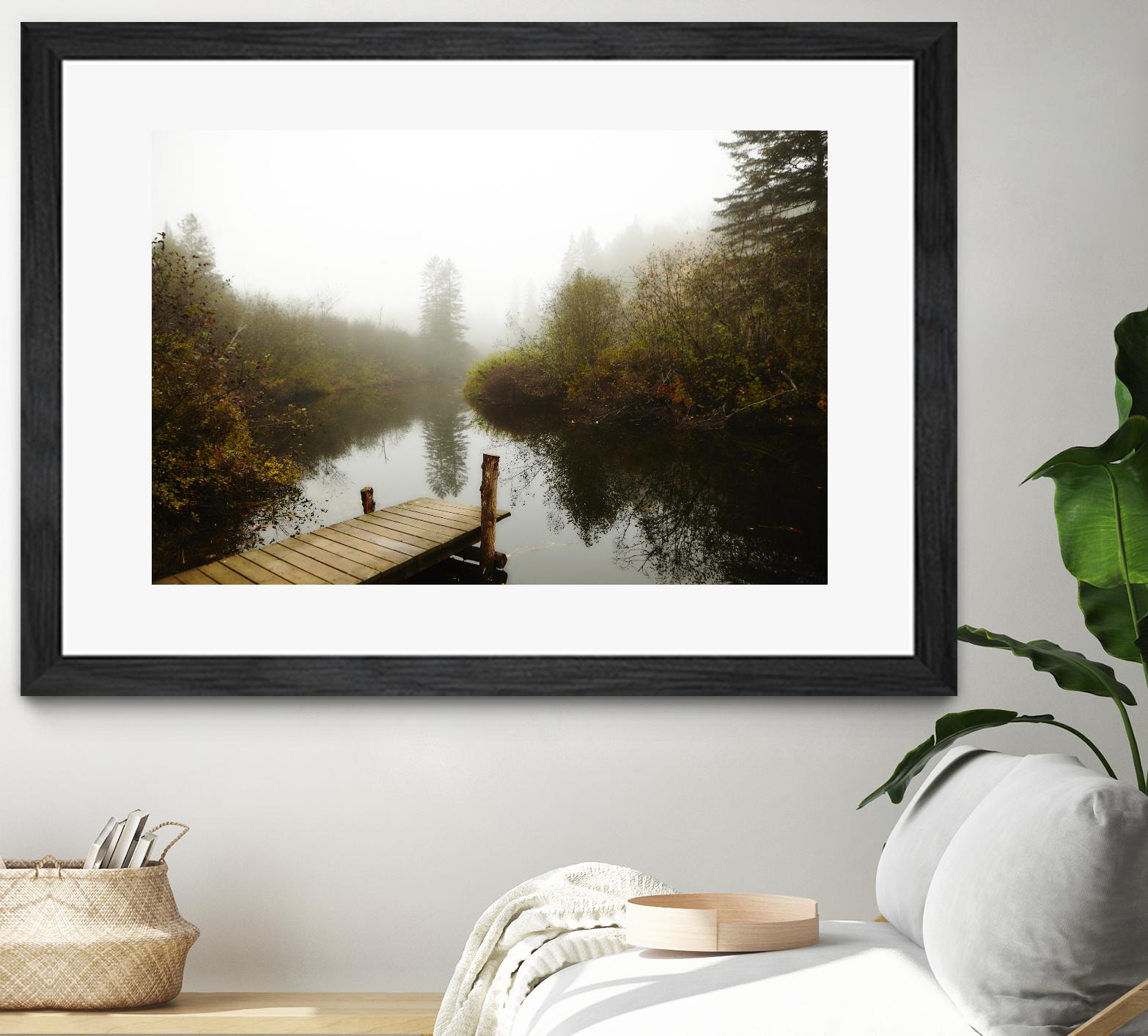 The River by Peter Morneau on GIANT ART - green nature fall