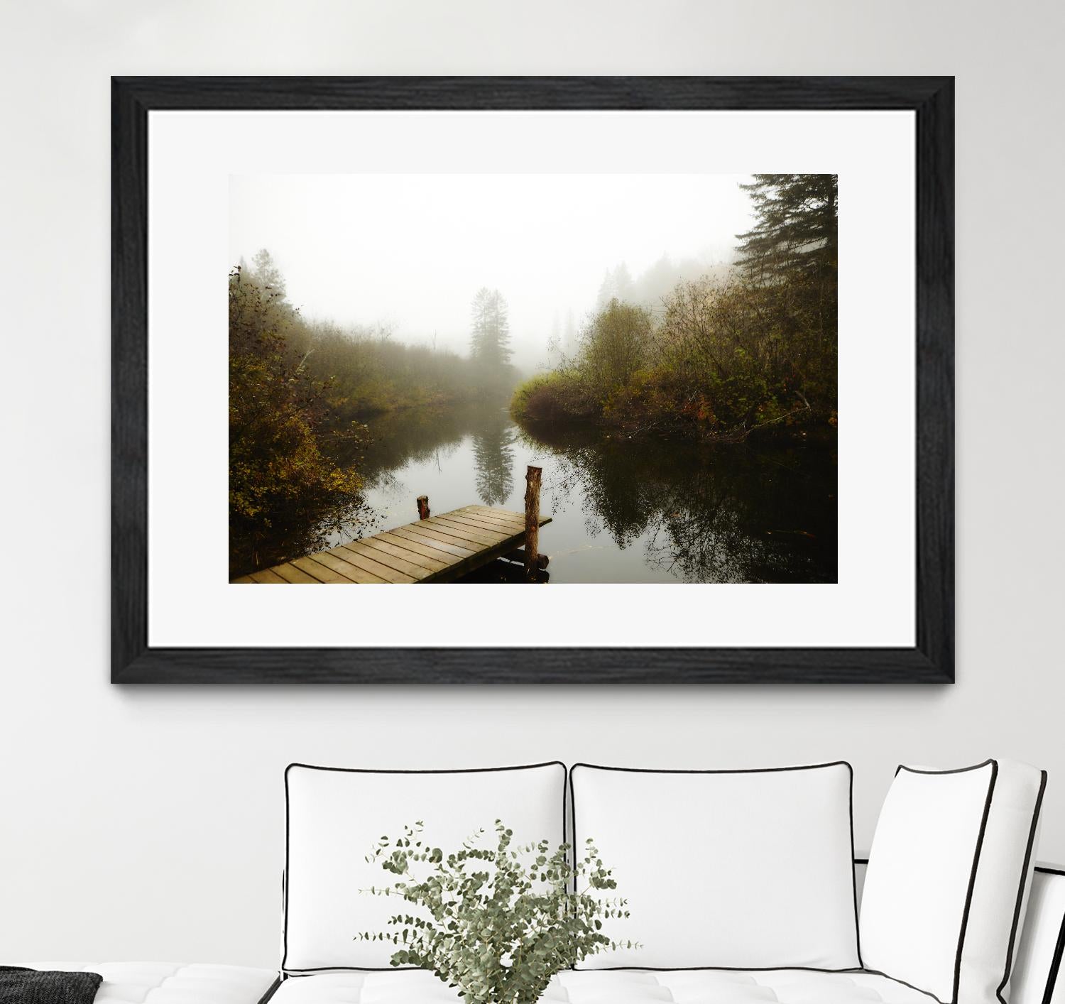 The River by Peter Morneau on GIANT ART - green nature fall