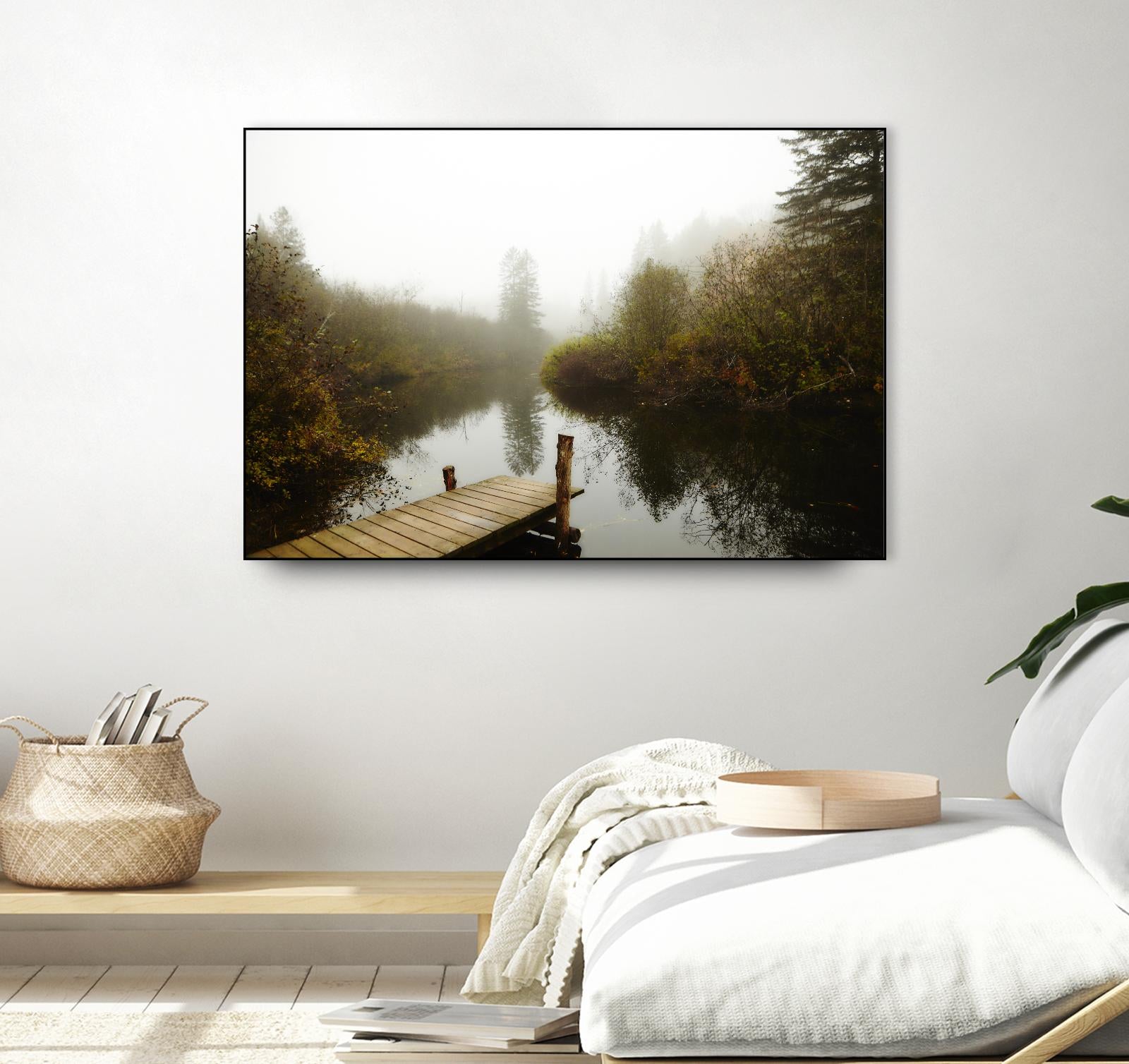 The River by Peter Morneau on GIANT ART - green nature fall