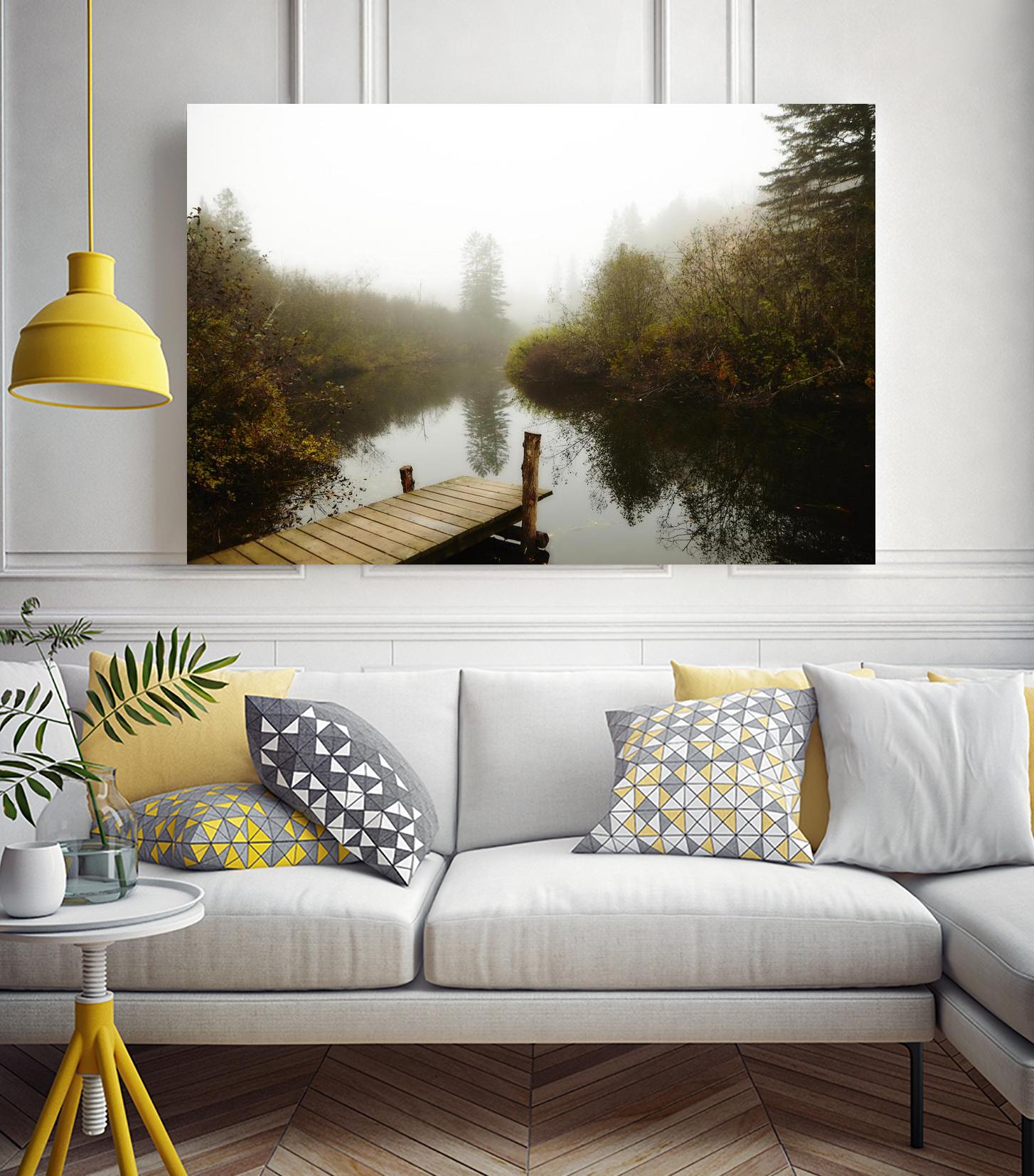 The River by Peter Morneau on GIANT ART - green nature fall