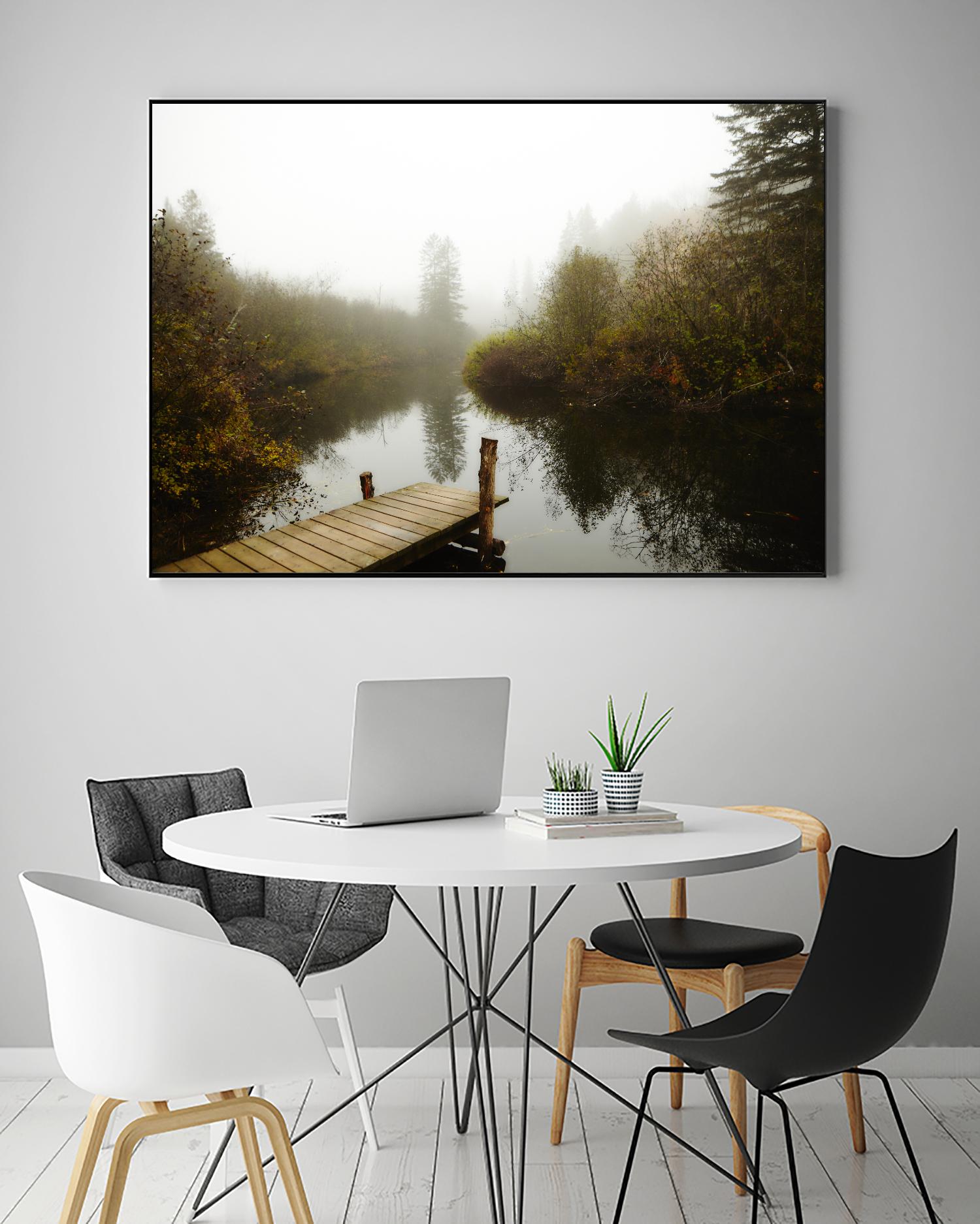 The River by Peter Morneau on GIANT ART - green nature fall