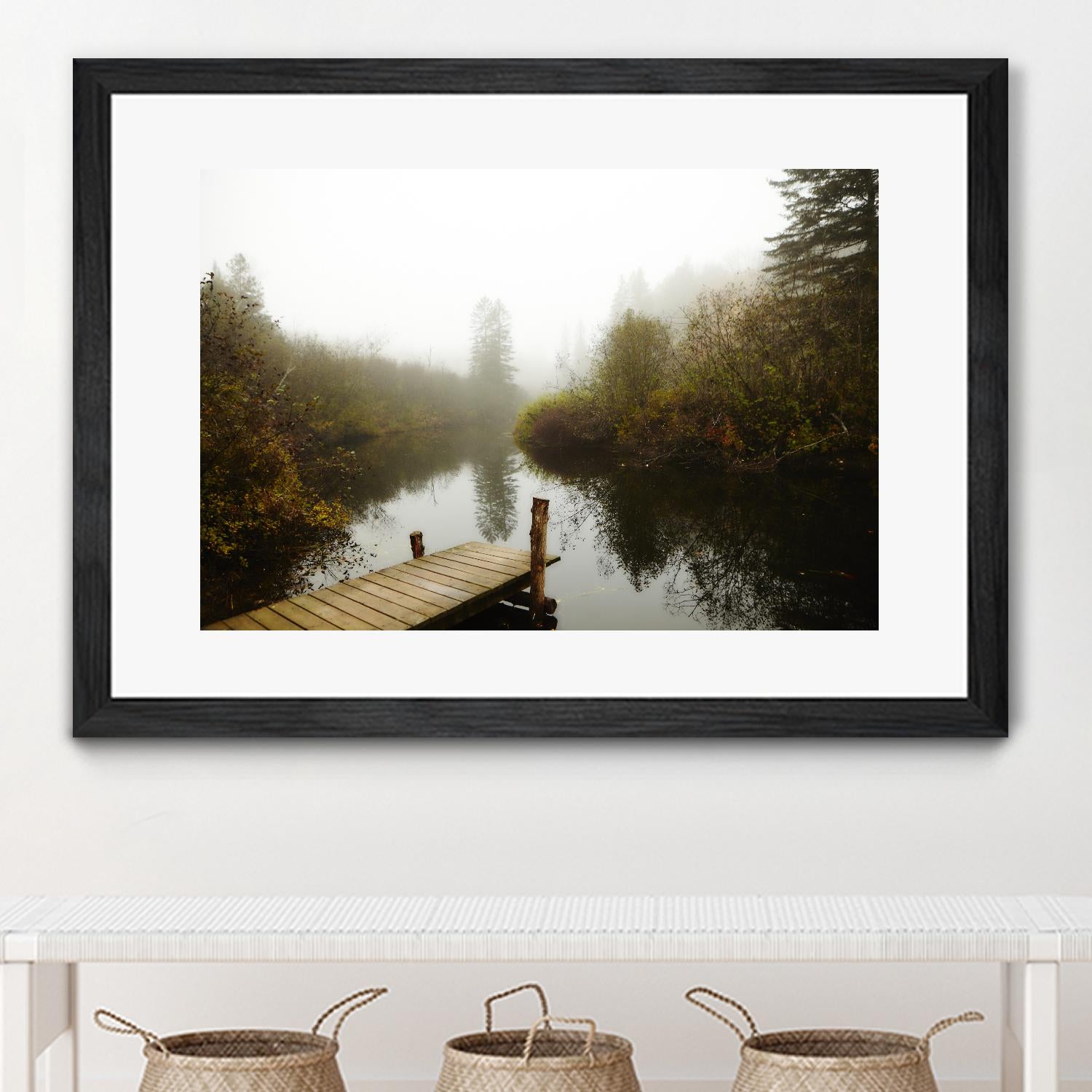 The River by Peter Morneau on GIANT ART - green nature fall