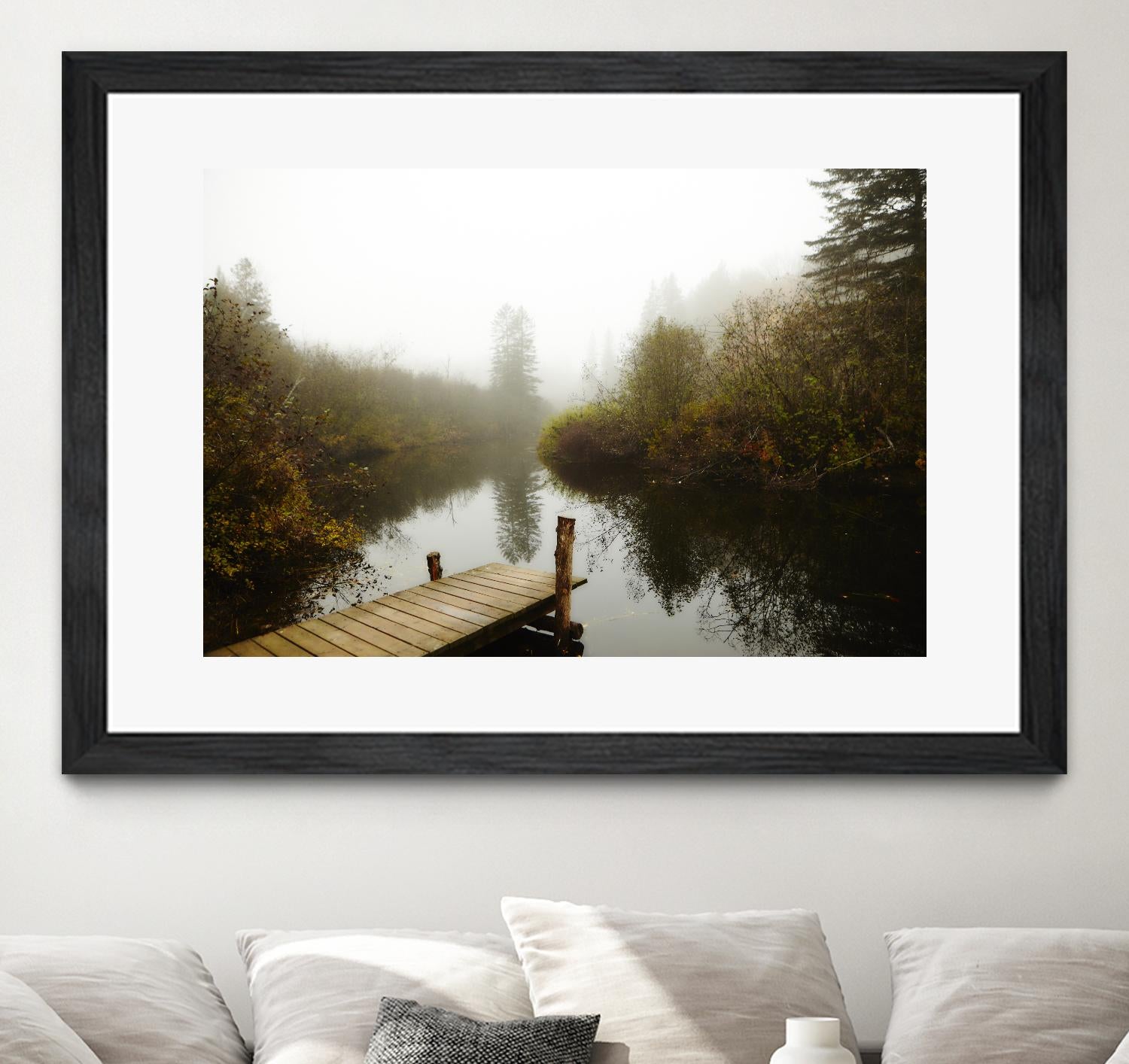 The River by Peter Morneau on GIANT ART - green nature fall